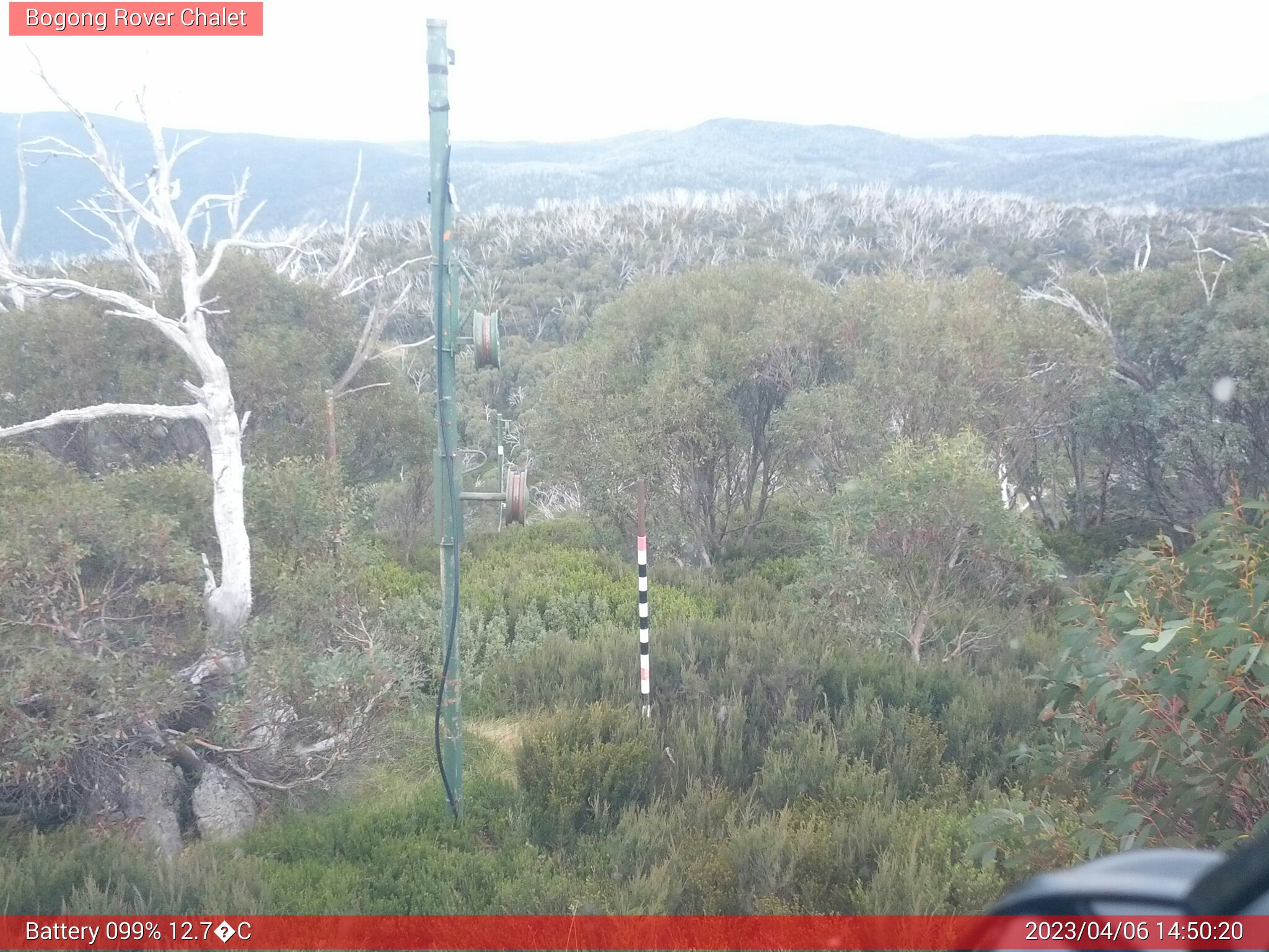 Bogong Web Cam 2:50pm Thursday 6th of April 2023