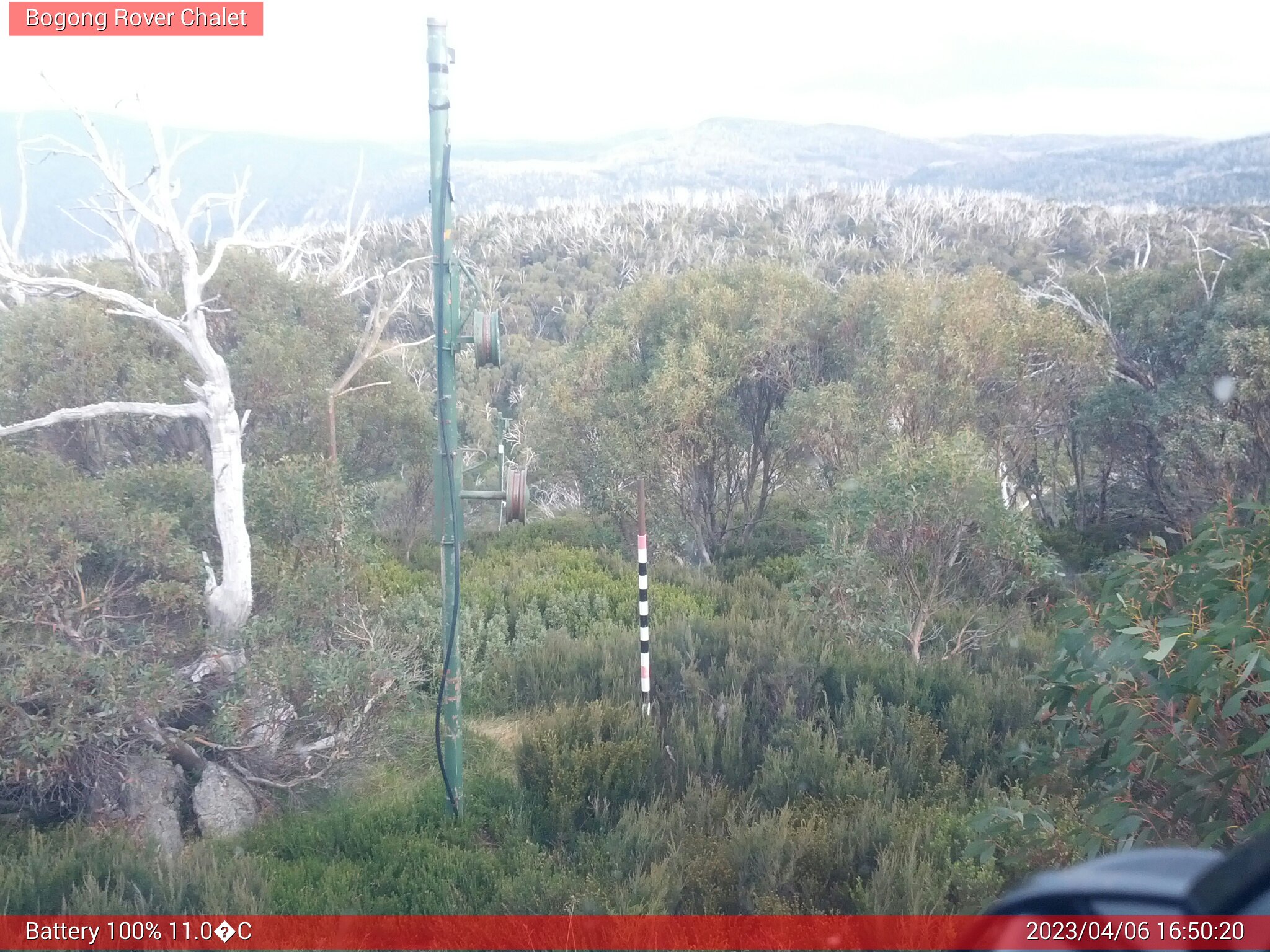 Bogong Web Cam 4:50pm Thursday 6th of April 2023