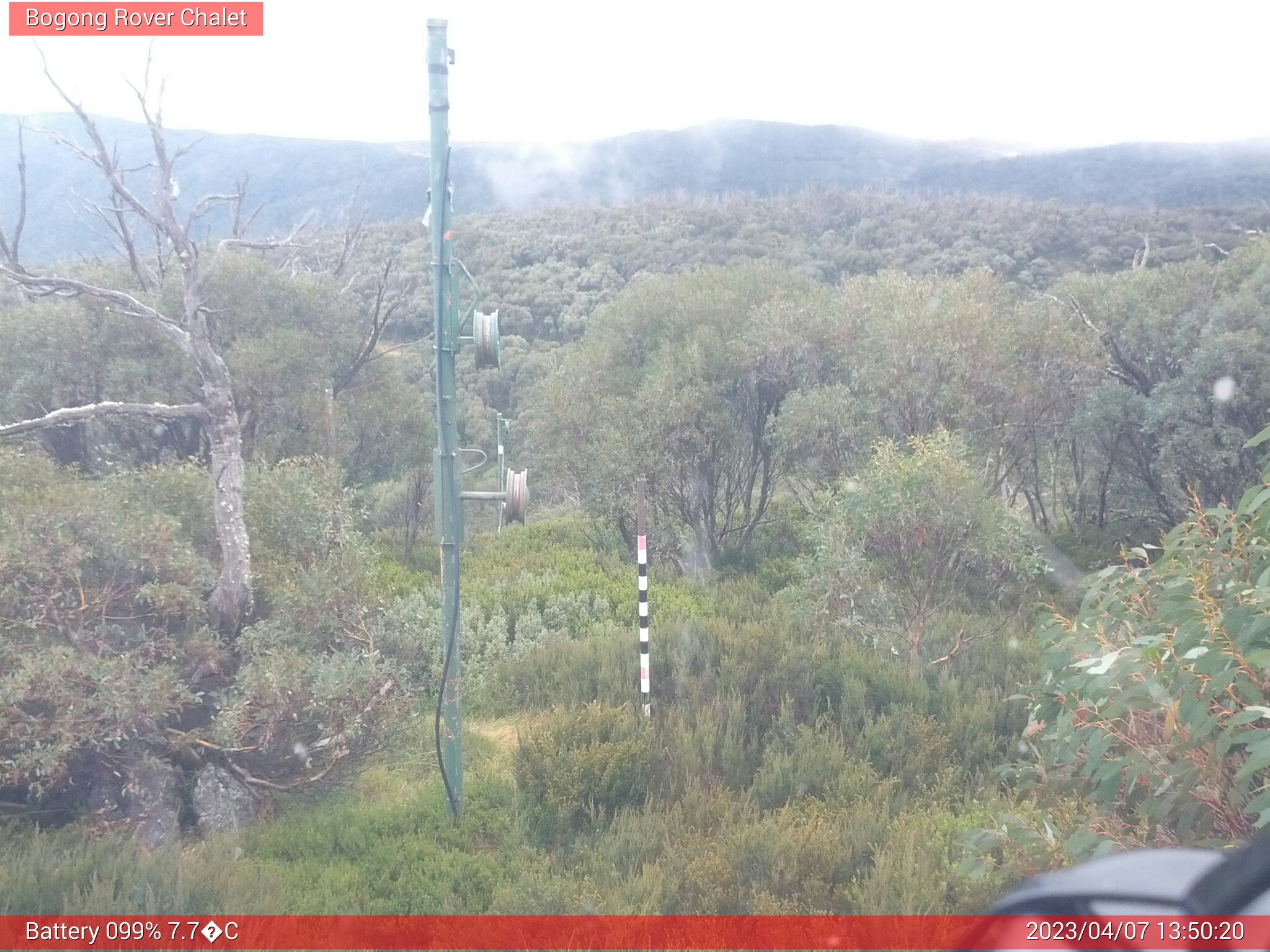 Bogong Web Cam 1:50pm Friday 7th of April 2023