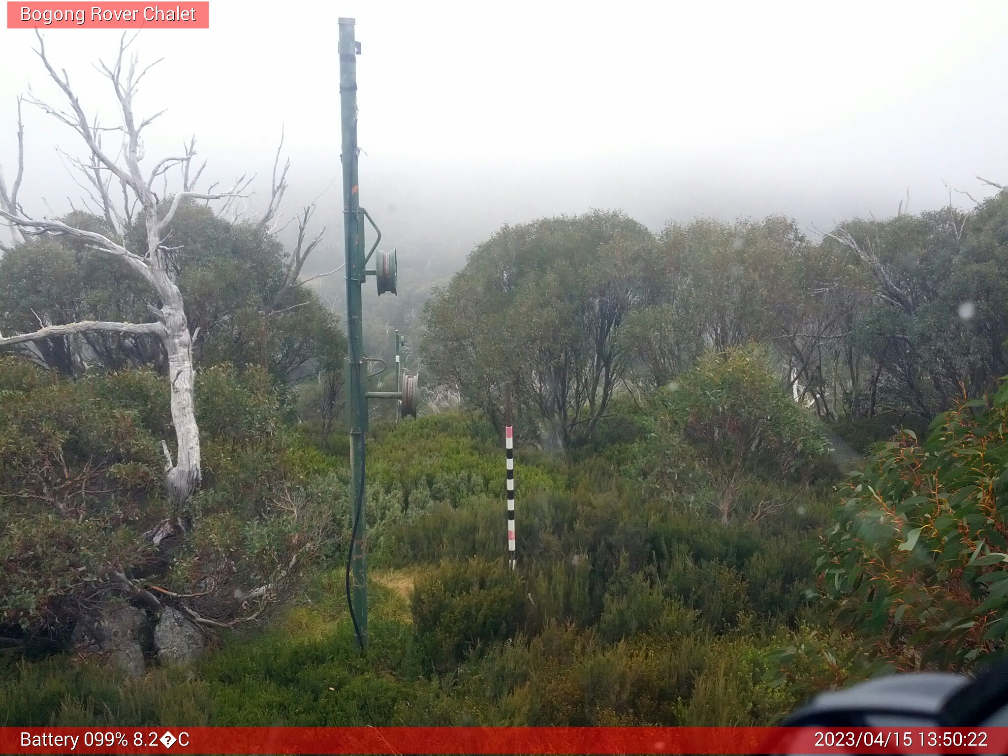 Bogong Web Cam 1:50pm Saturday 15th of April 2023