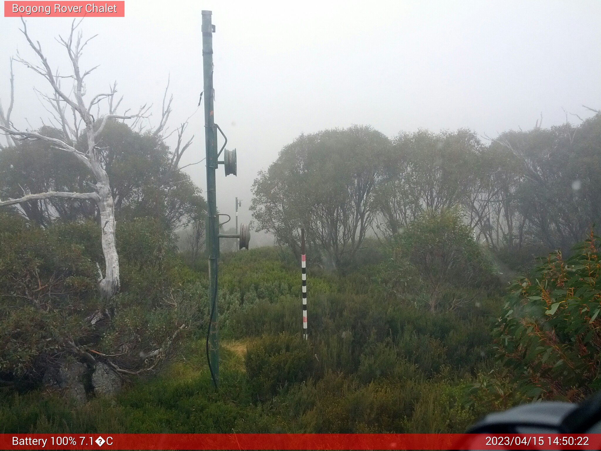 Bogong Web Cam 2:50pm Saturday 15th of April 2023