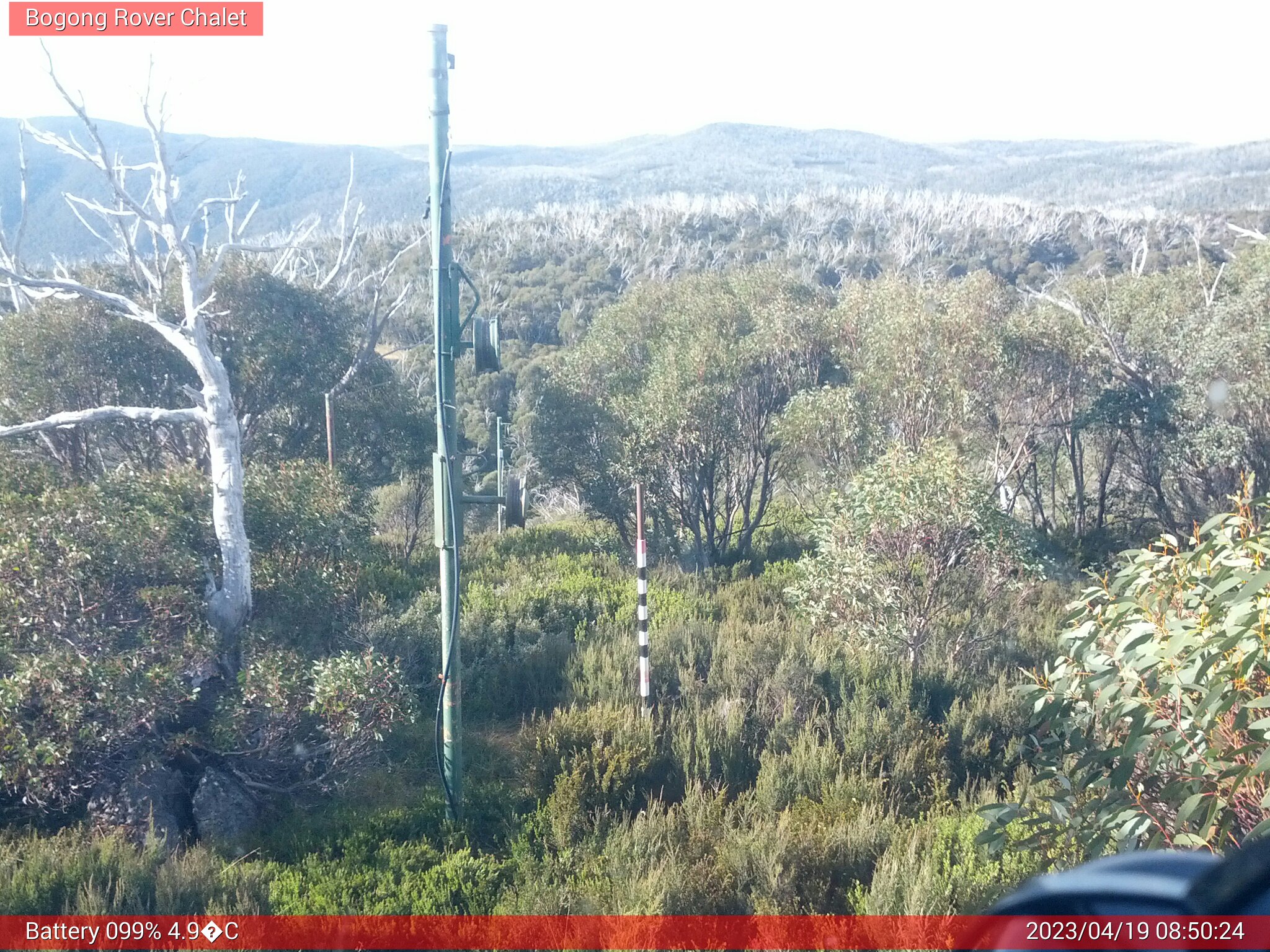 Bogong Web Cam 8:50am Wednesday 19th of April 2023