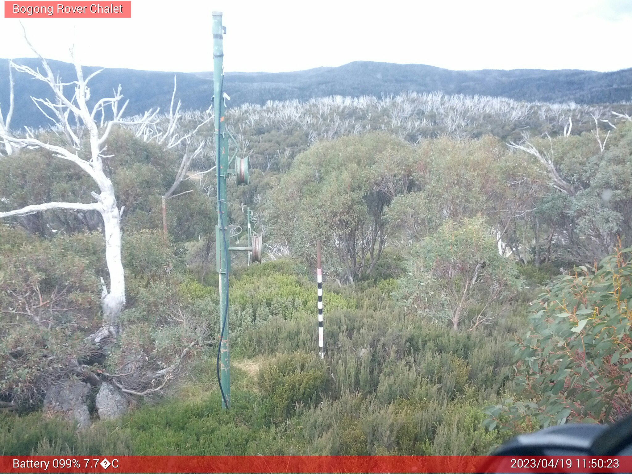 Bogong Web Cam 11:50am Wednesday 19th of April 2023