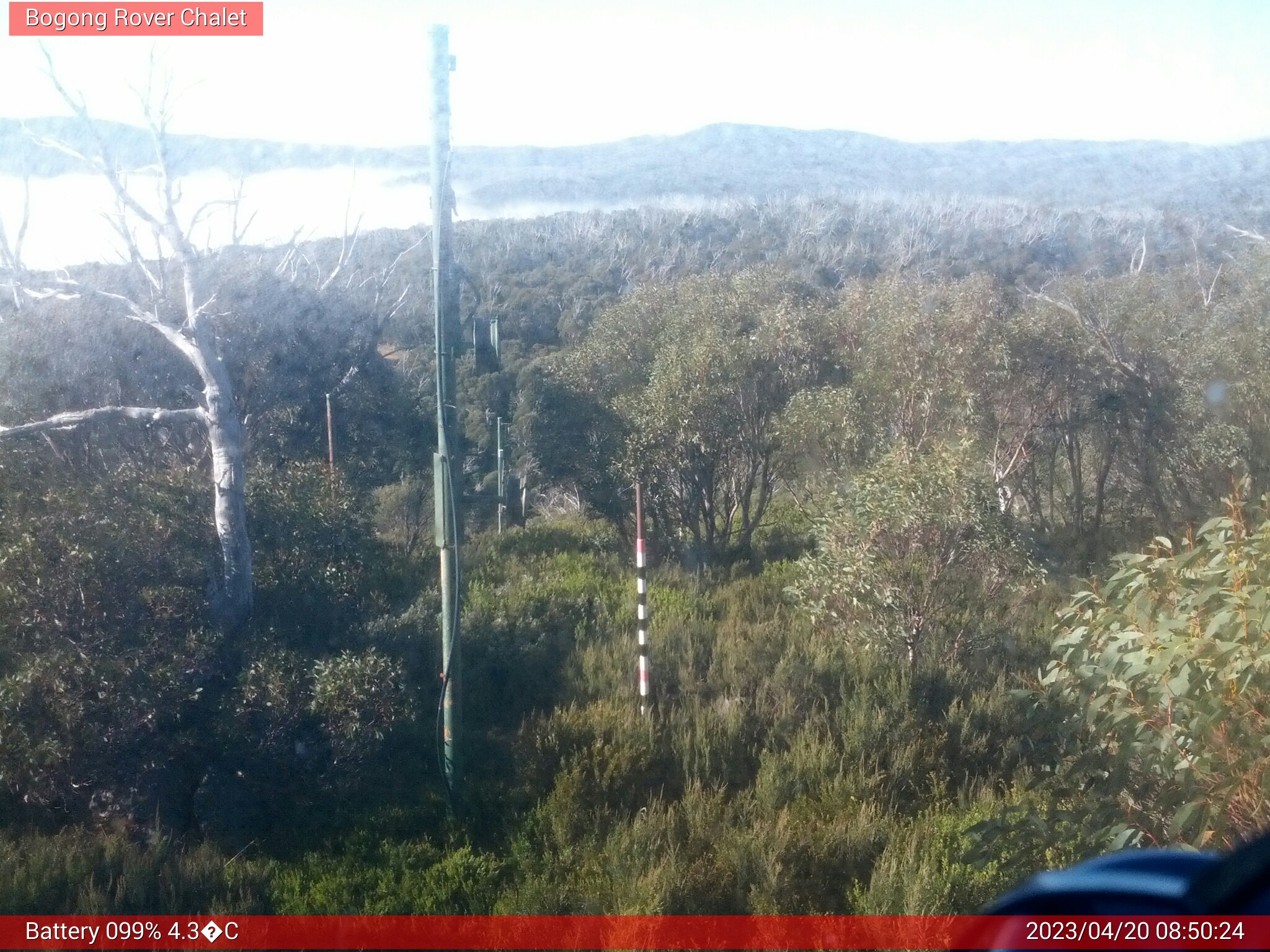 Bogong Web Cam 8:50am Thursday 20th of April 2023