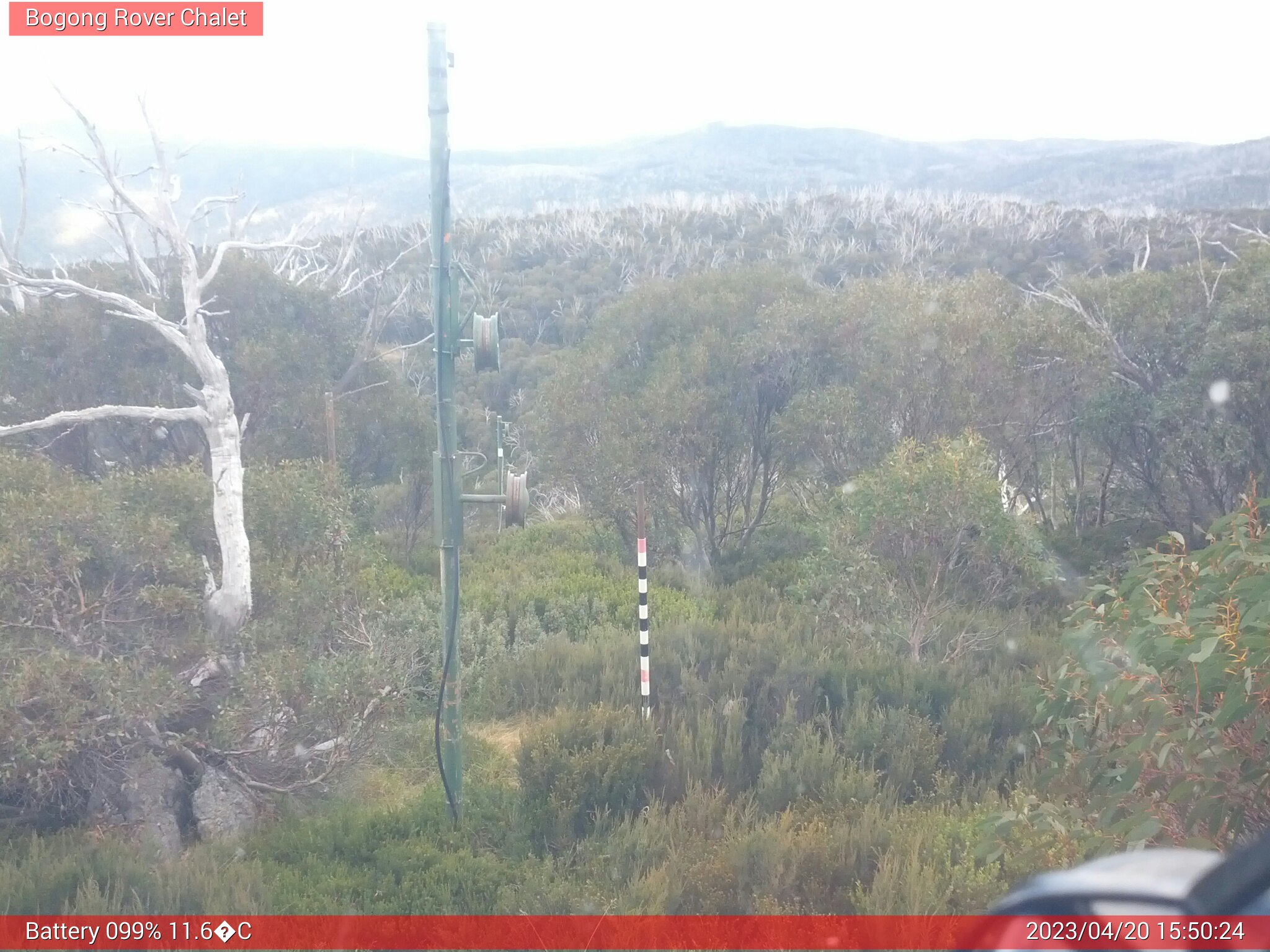 Bogong Web Cam 3:50pm Thursday 20th of April 2023