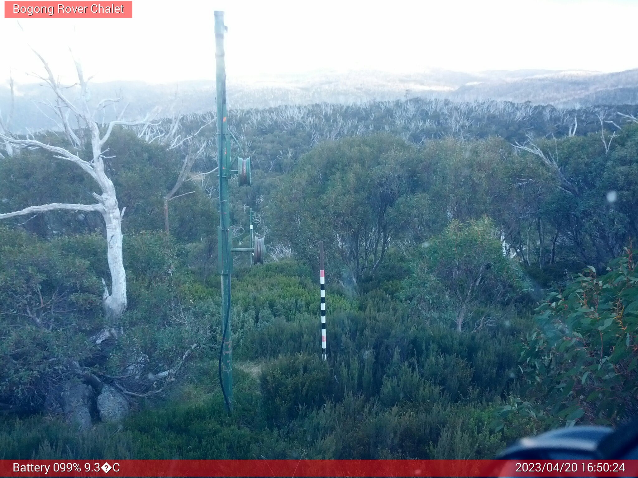 Bogong Web Cam 4:50pm Thursday 20th of April 2023