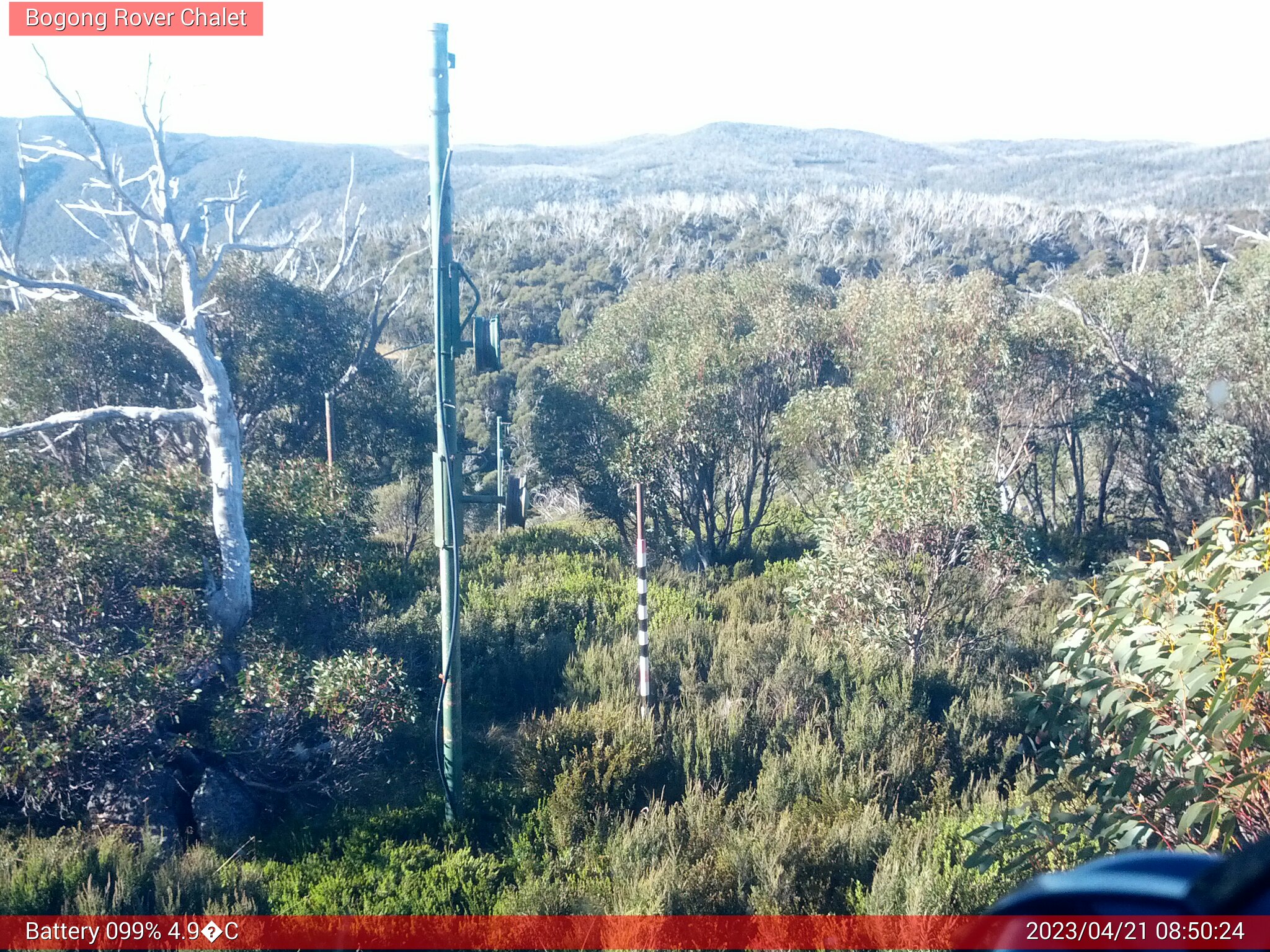 Bogong Web Cam 8:50am Friday 21st of April 2023