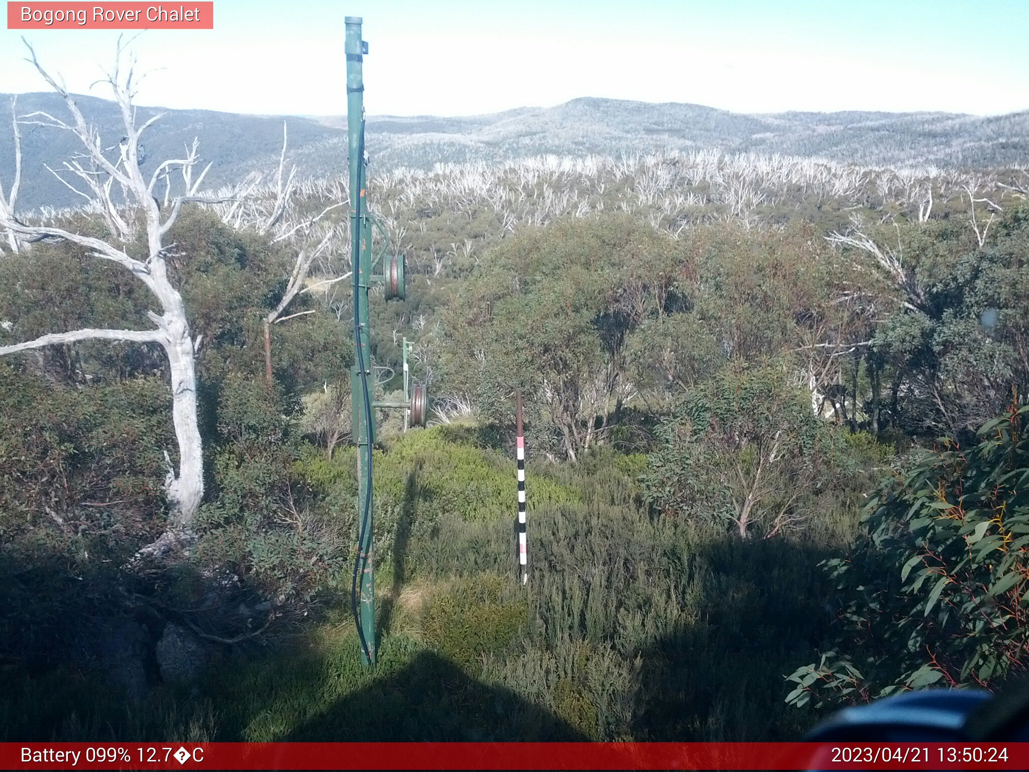 Bogong Web Cam 1:50pm Friday 21st of April 2023