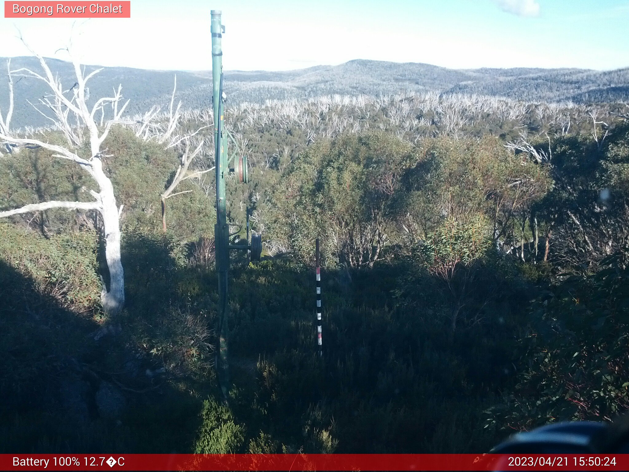 Bogong Web Cam 3:50pm Friday 21st of April 2023