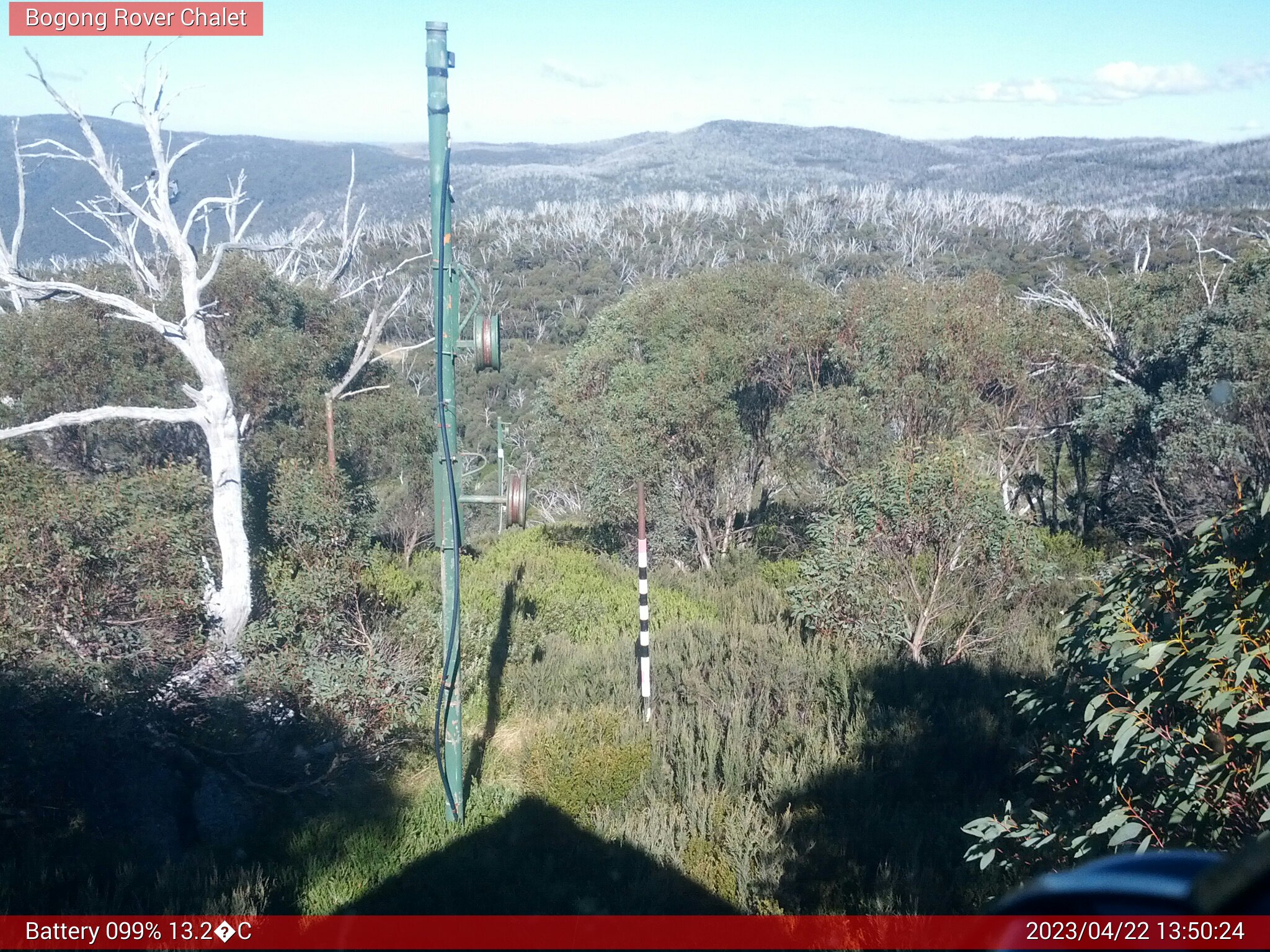 Bogong Web Cam 1:50pm Saturday 22nd of April 2023