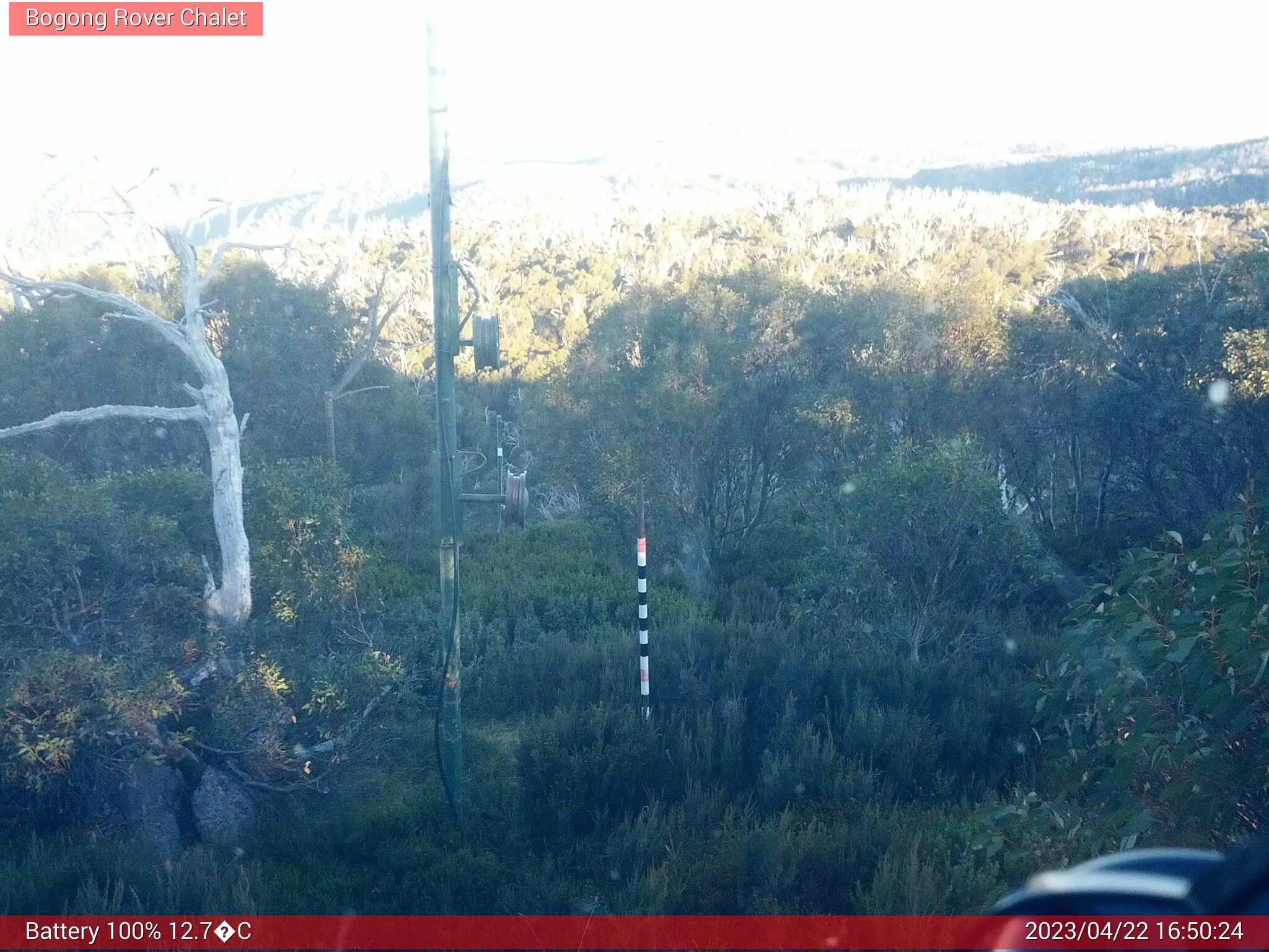 Bogong Web Cam 4:50pm Saturday 22nd of April 2023