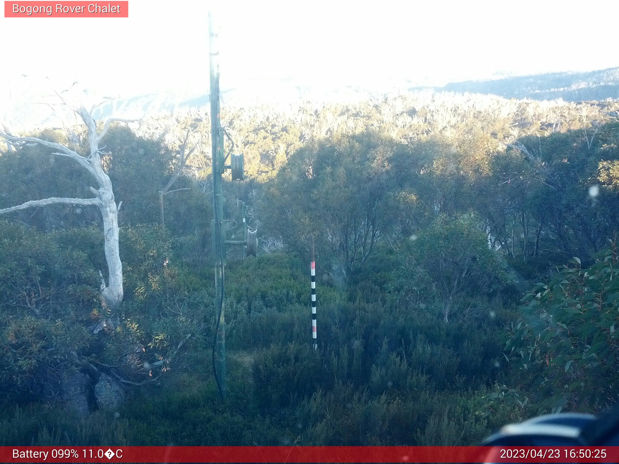 Bogong Web Cam 4:50pm Sunday 23rd of April 2023