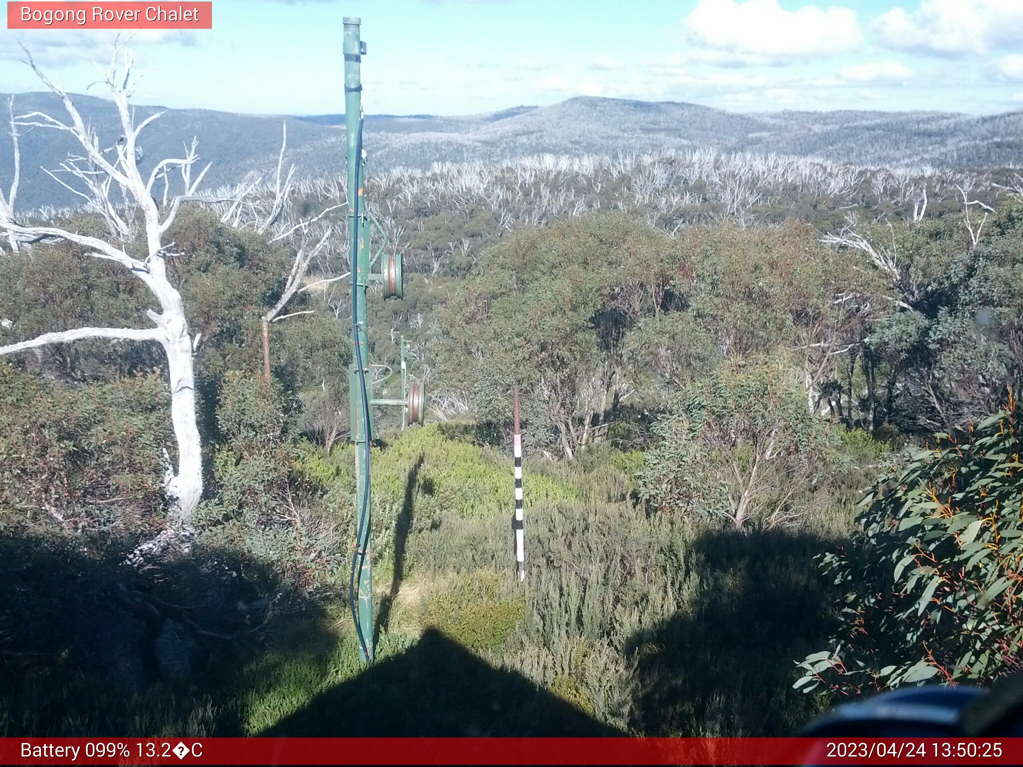 Bogong Web Cam 1:50pm Monday 24th of April 2023