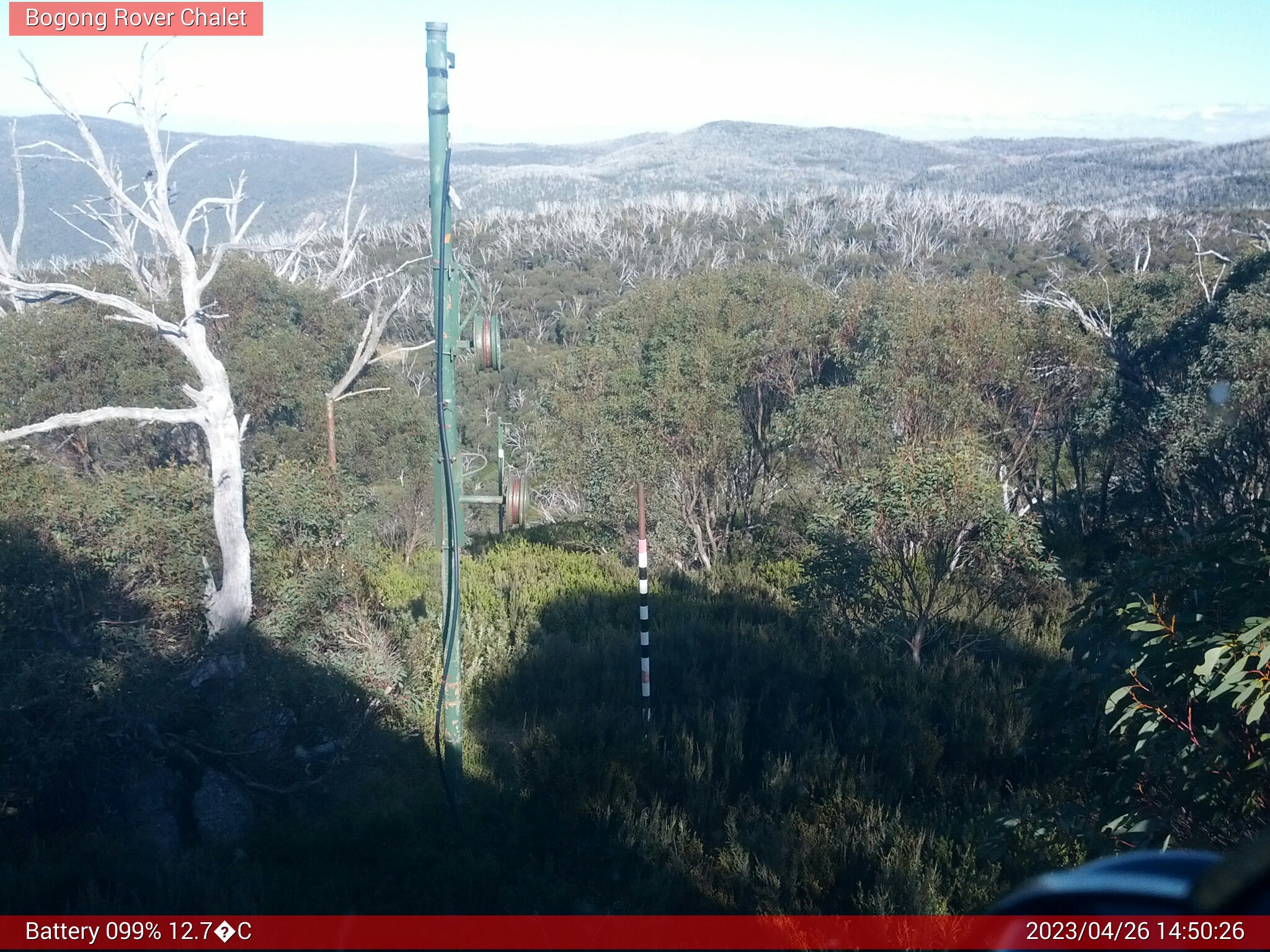 Bogong Web Cam 2:50pm Wednesday 26th of April 2023