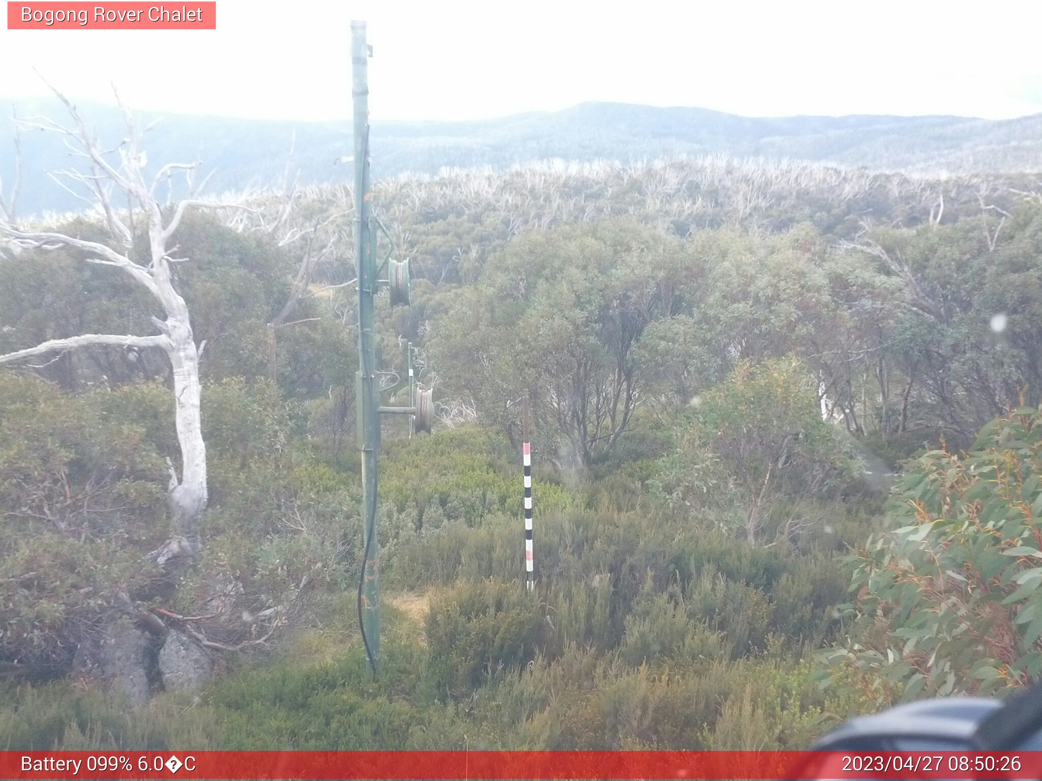 Bogong Web Cam 8:50am Thursday 27th of April 2023