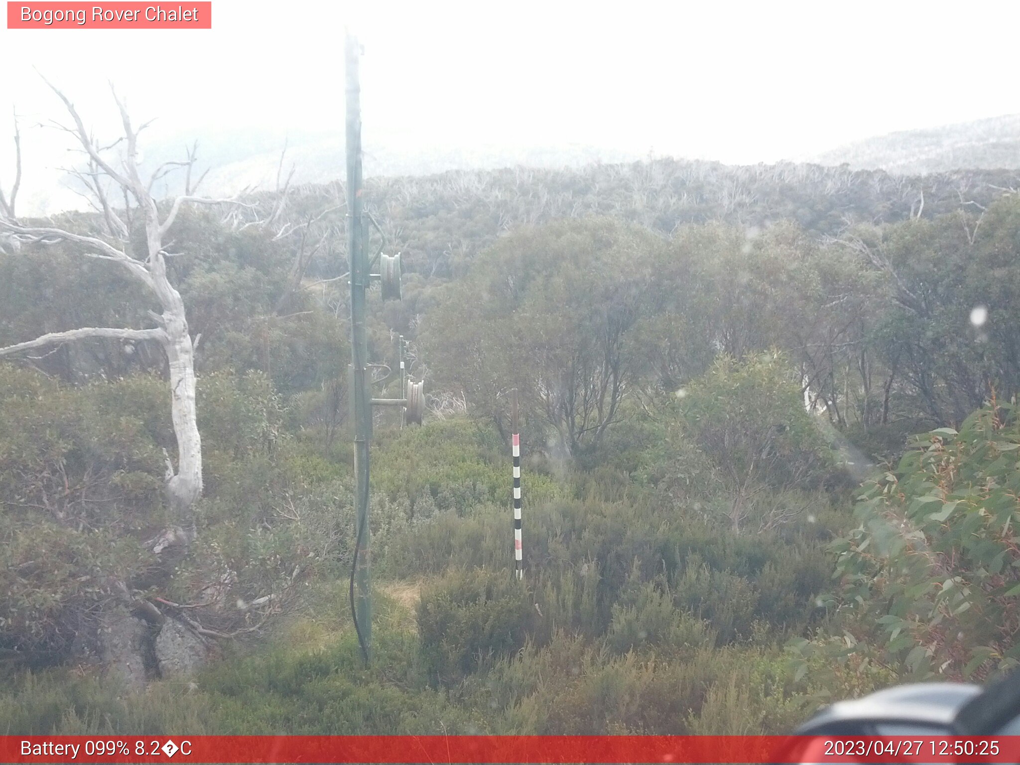 Bogong Web Cam 12:50pm Thursday 27th of April 2023