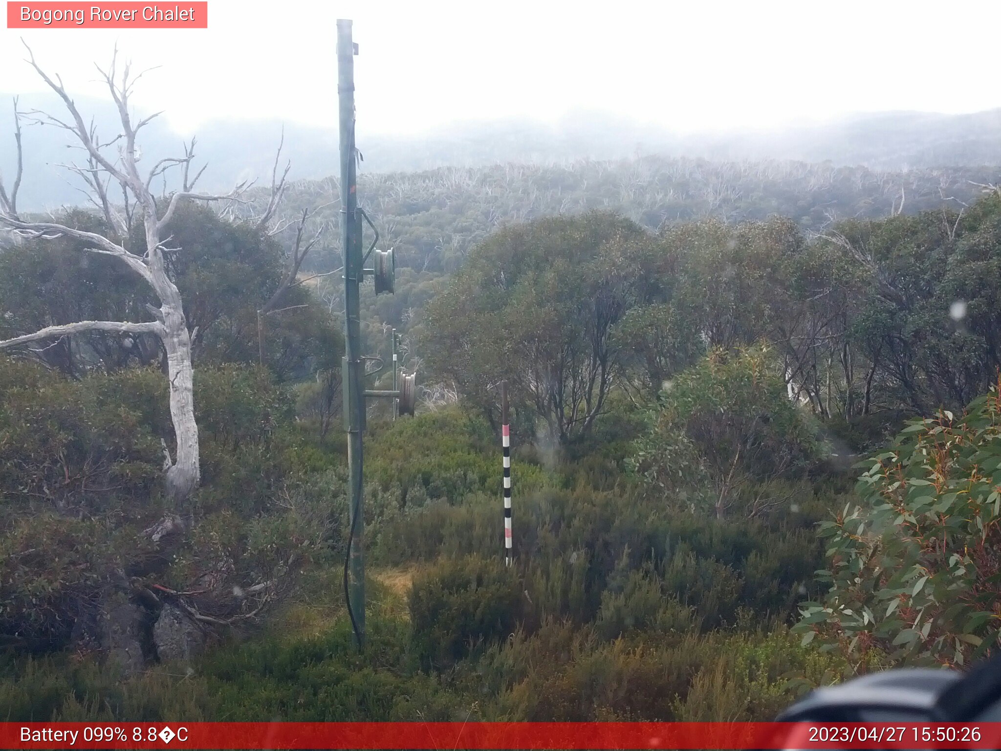 Bogong Web Cam 3:50pm Thursday 27th of April 2023