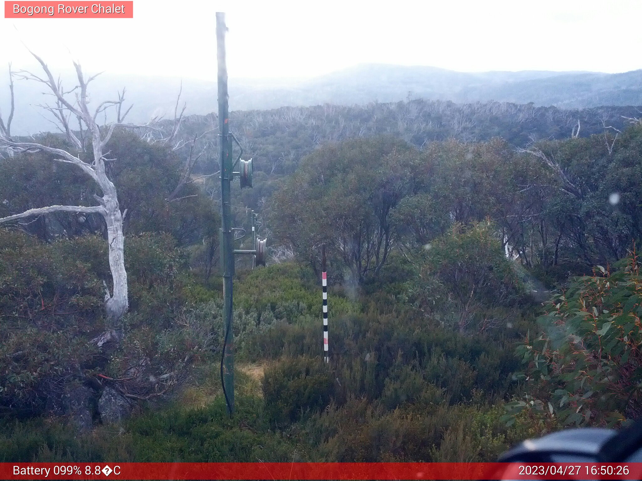 Bogong Web Cam 4:50pm Thursday 27th of April 2023