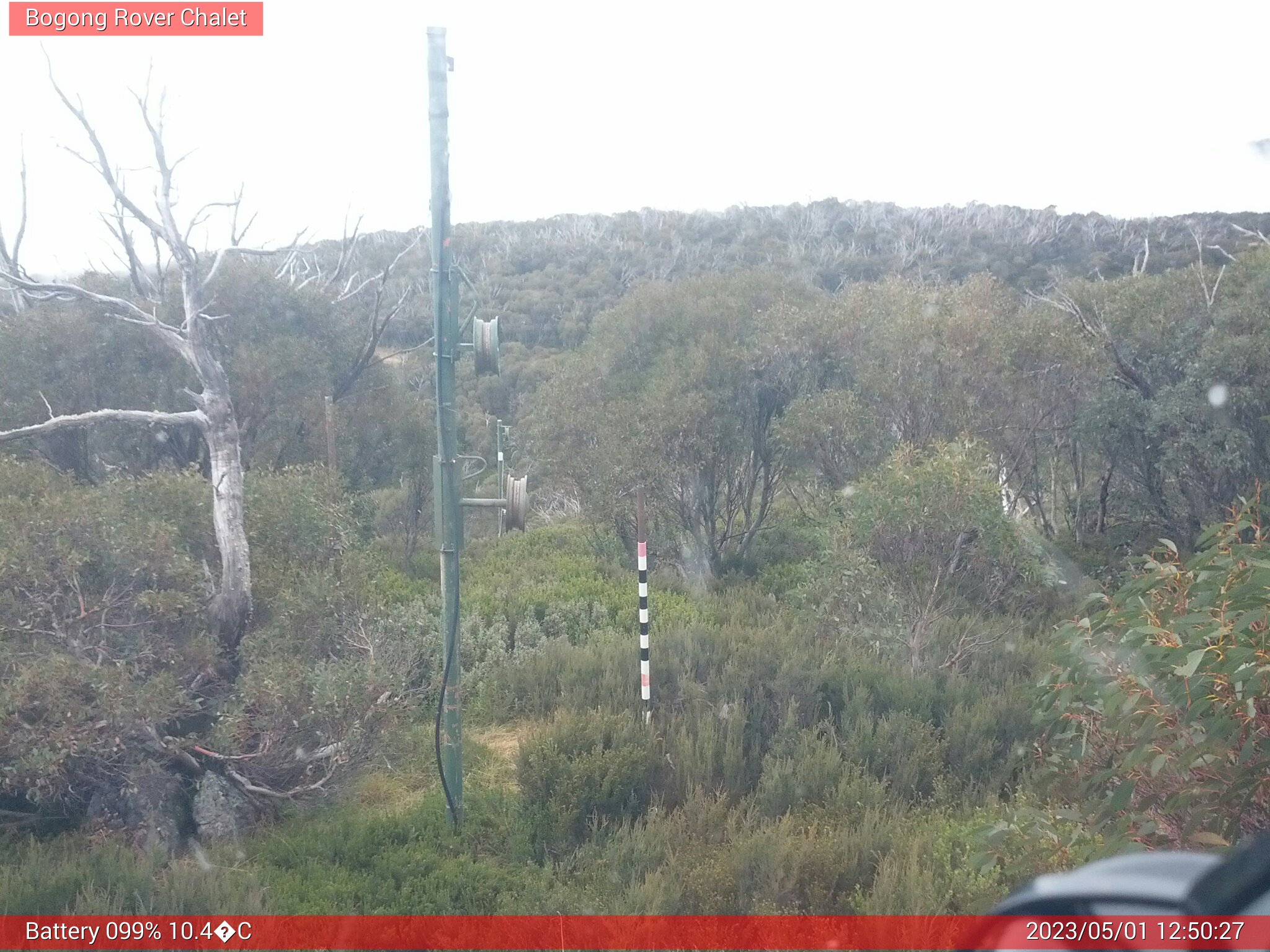 Bogong Web Cam 12:50pm Monday 1st of May 2023