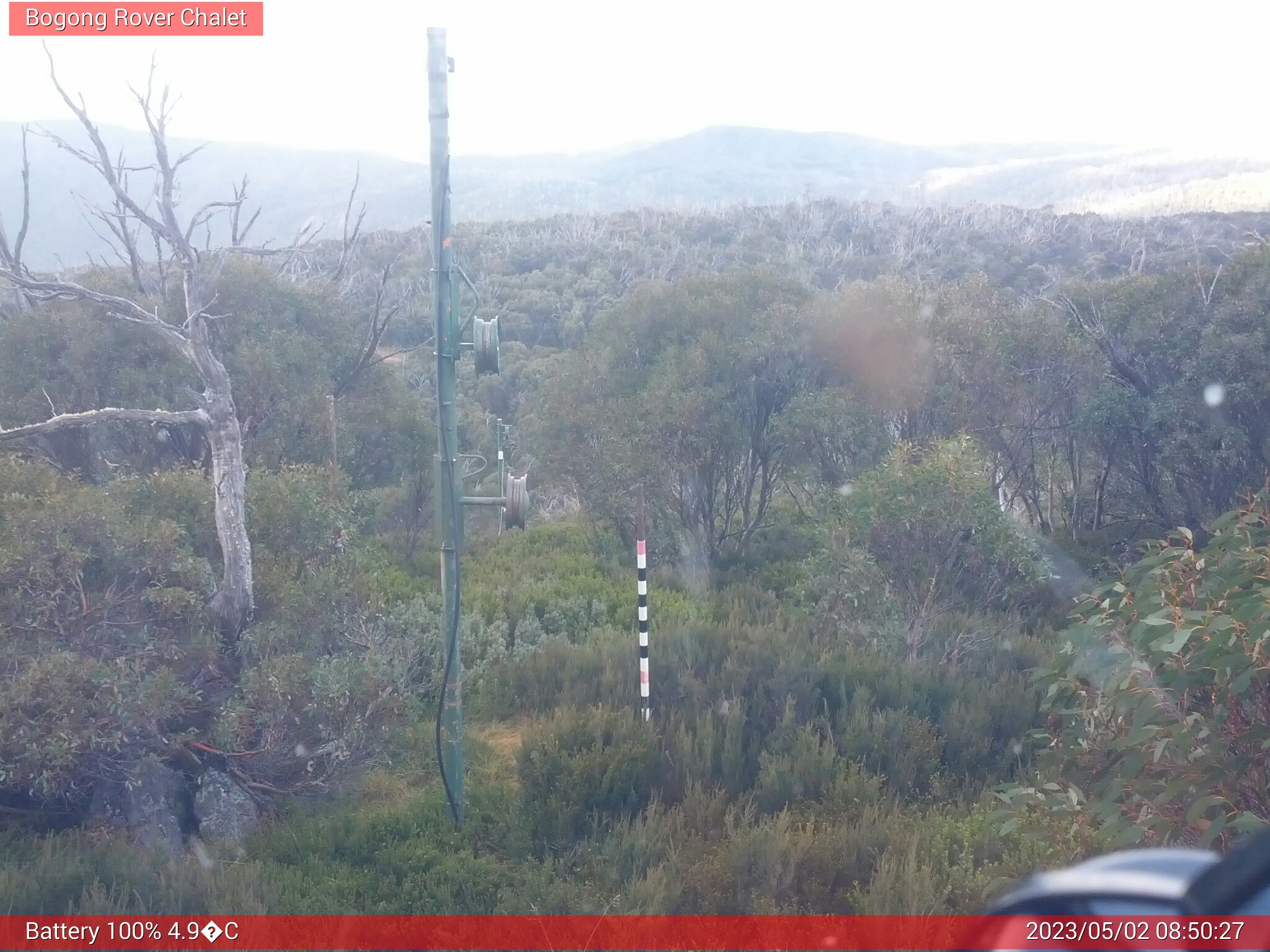 Bogong Web Cam 8:50am Tuesday 2nd of May 2023