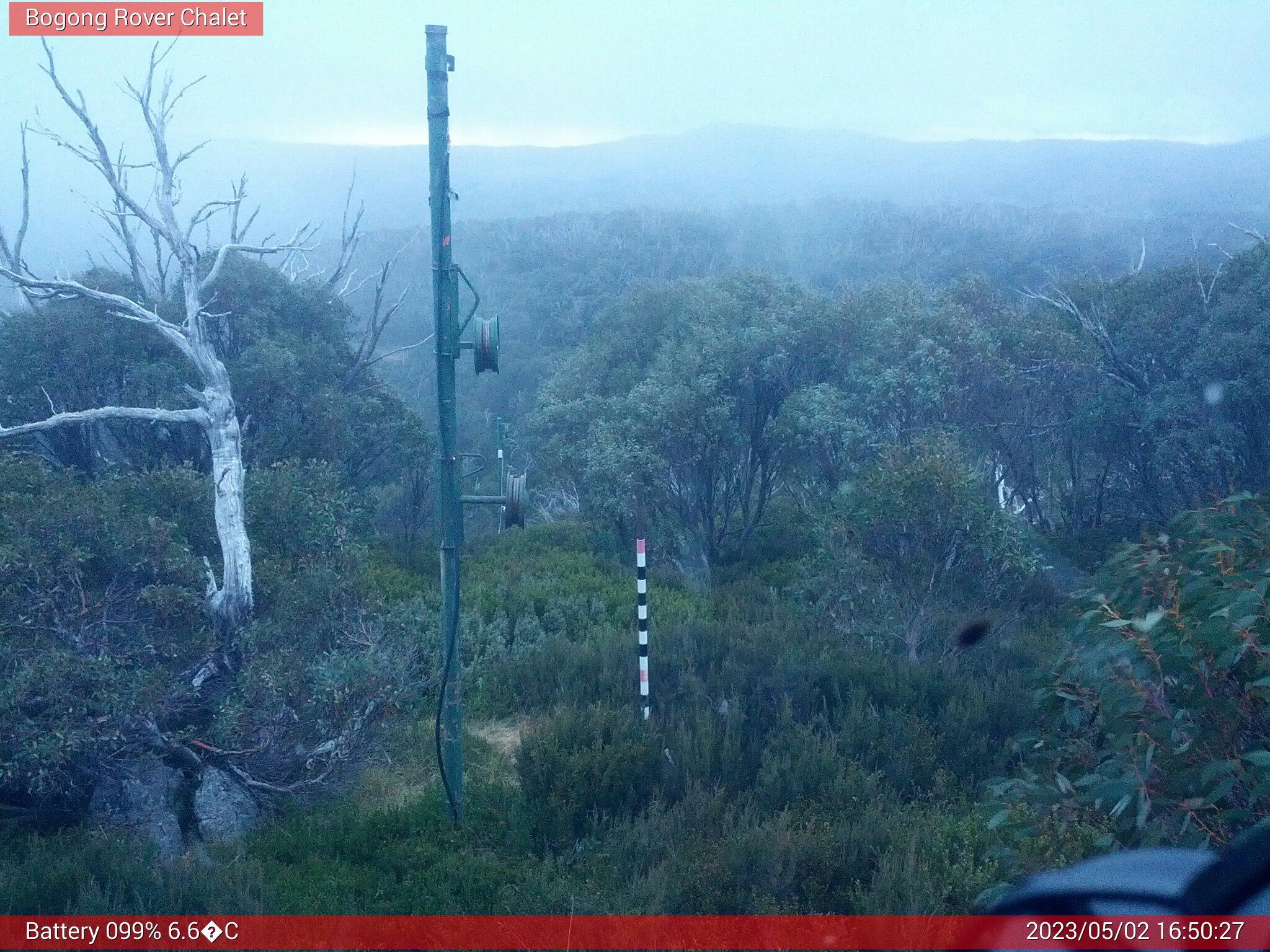 Bogong Web Cam 4:50pm Tuesday 2nd of May 2023