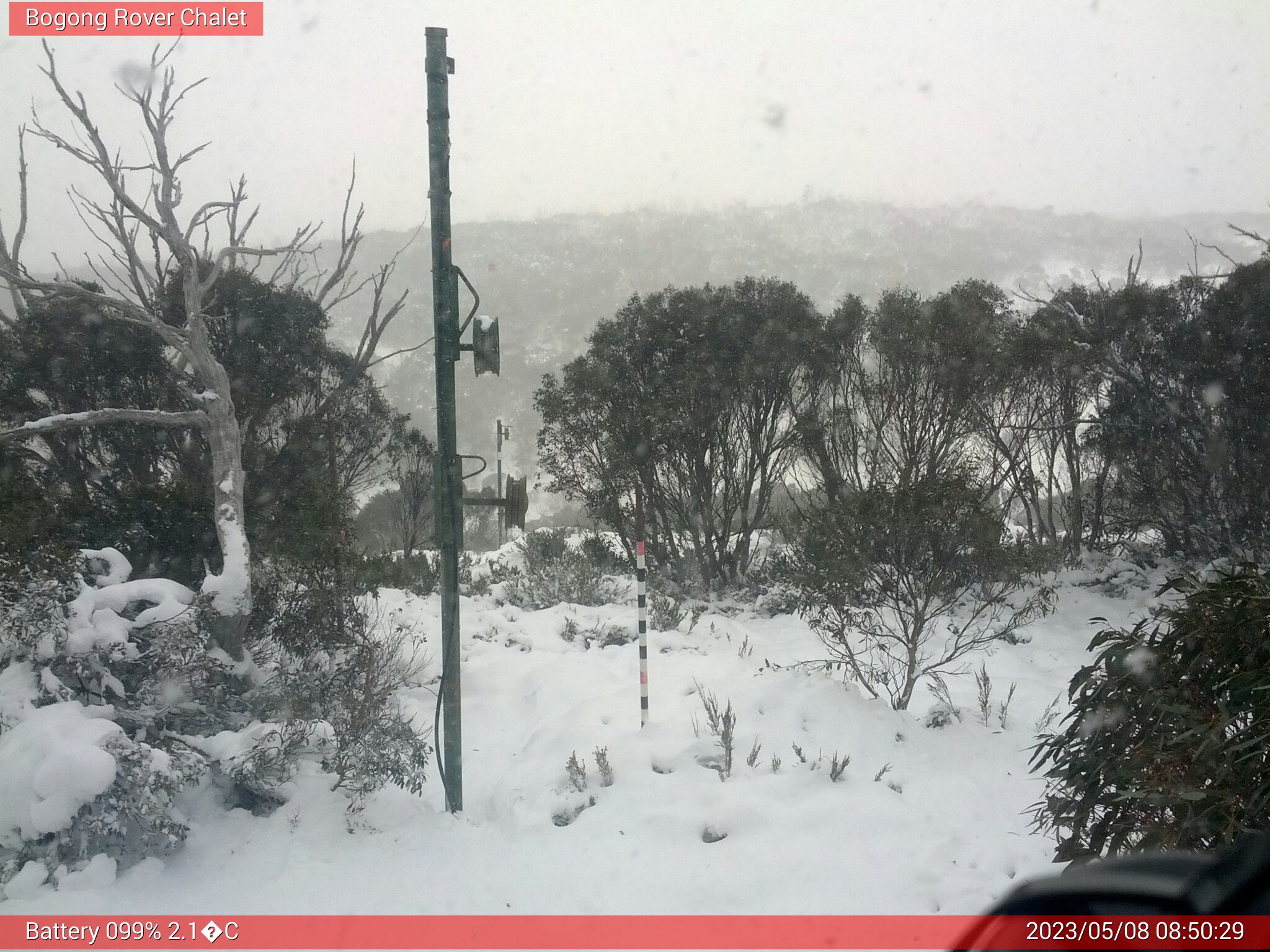 Bogong Web Cam 8:50am Monday 8th of May 2023