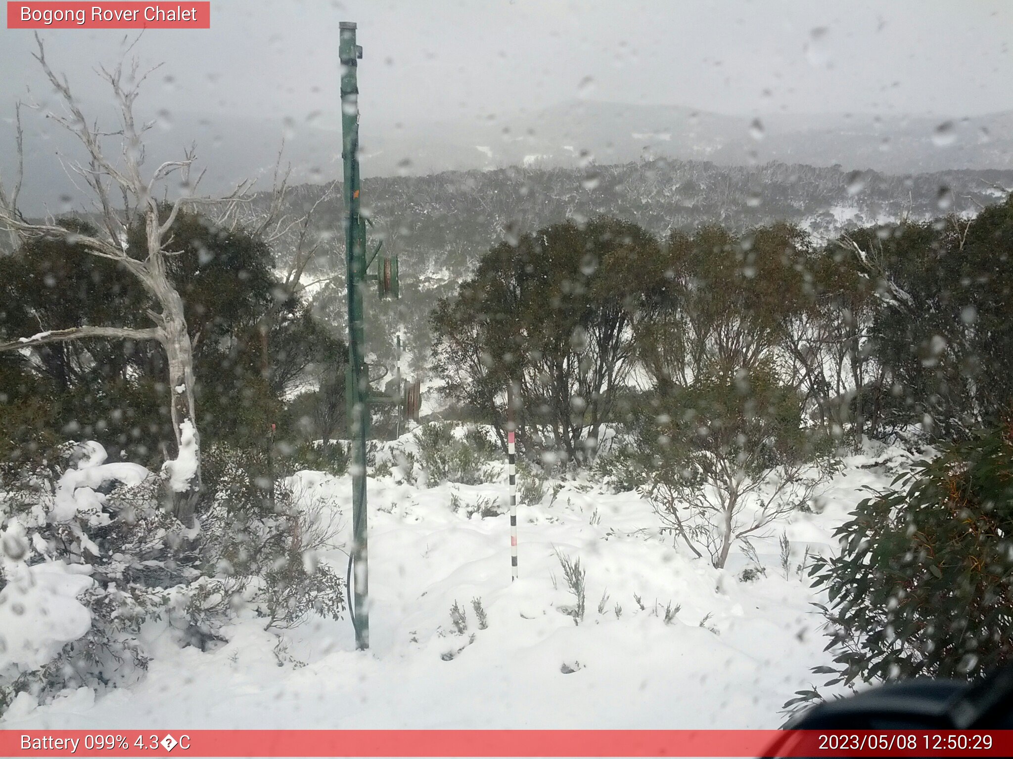 Bogong Web Cam 12:50pm Monday 8th of May 2023