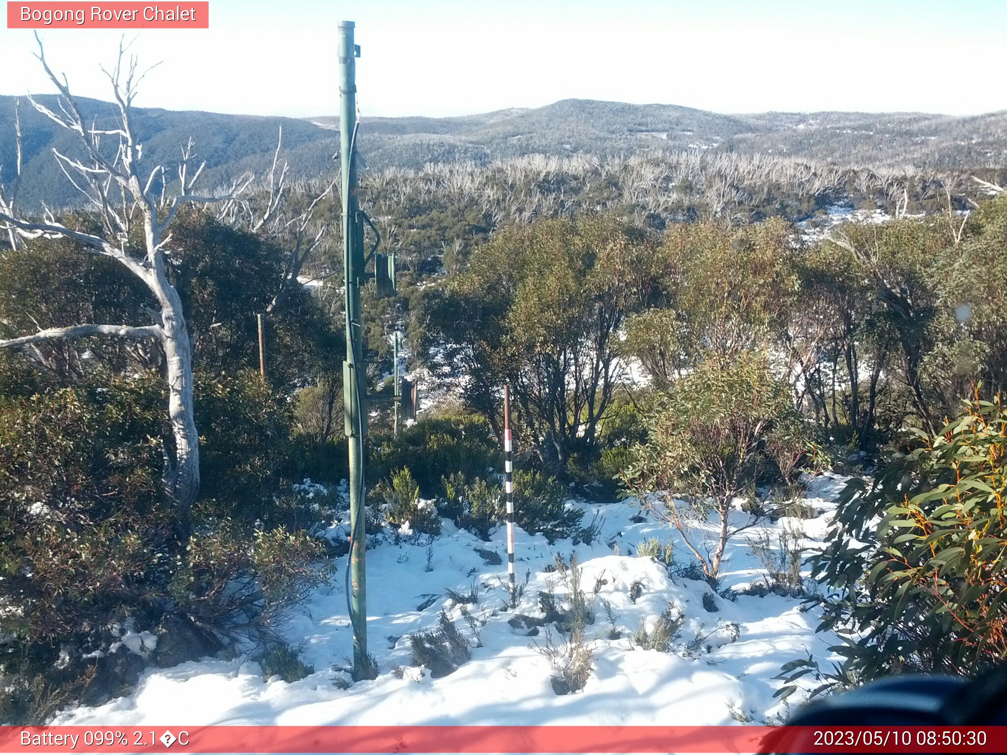 Bogong Web Cam 8:50am Wednesday 10th of May 2023