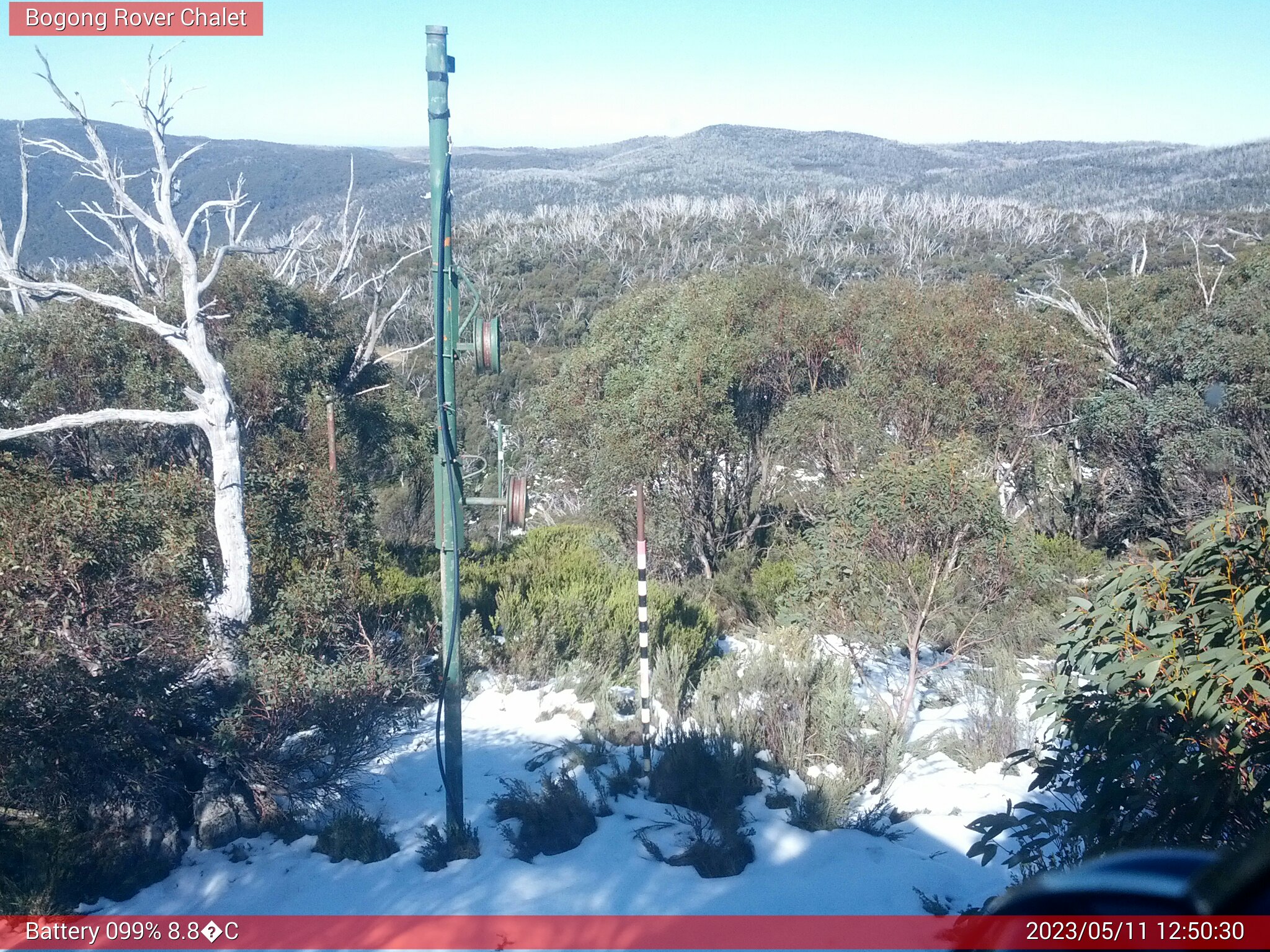 Bogong Web Cam 12:50pm Thursday 11th of May 2023