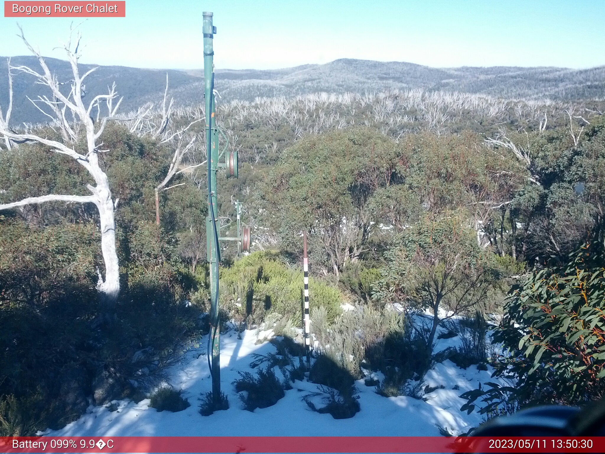 Bogong Web Cam 1:50pm Thursday 11th of May 2023