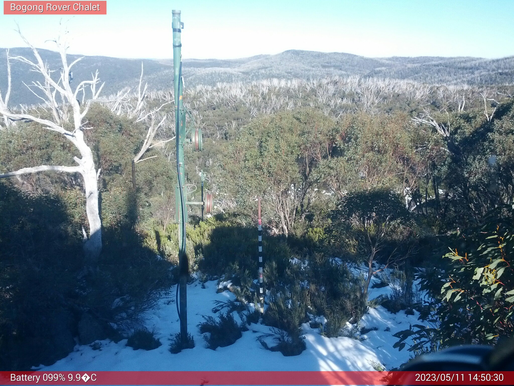 Bogong Web Cam 2:50pm Thursday 11th of May 2023