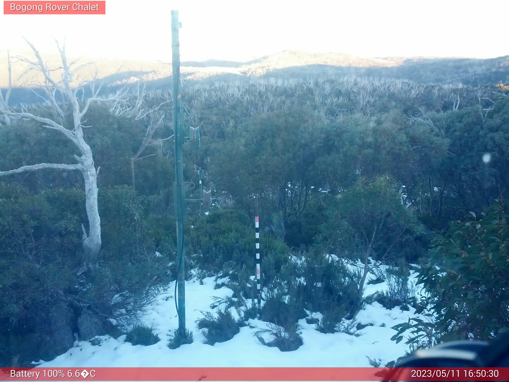 Bogong Web Cam 4:50pm Thursday 11th of May 2023