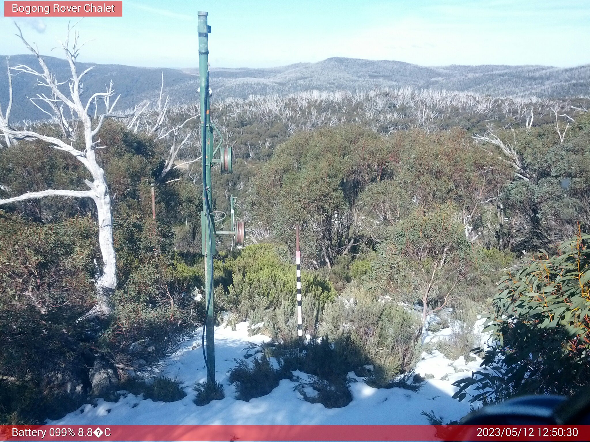 Bogong Web Cam 12:50pm Friday 12th of May 2023