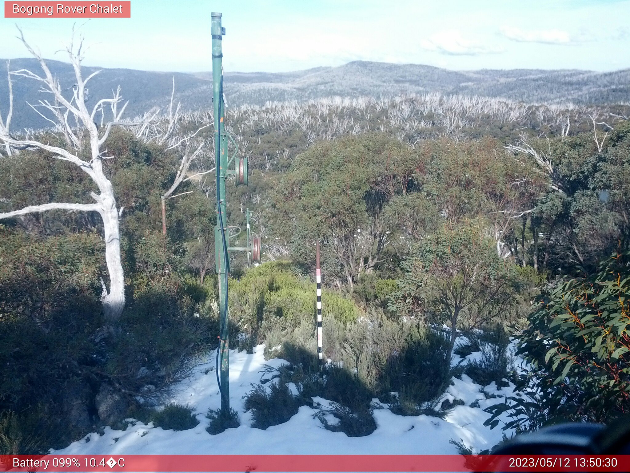 Bogong Web Cam 1:50pm Friday 12th of May 2023