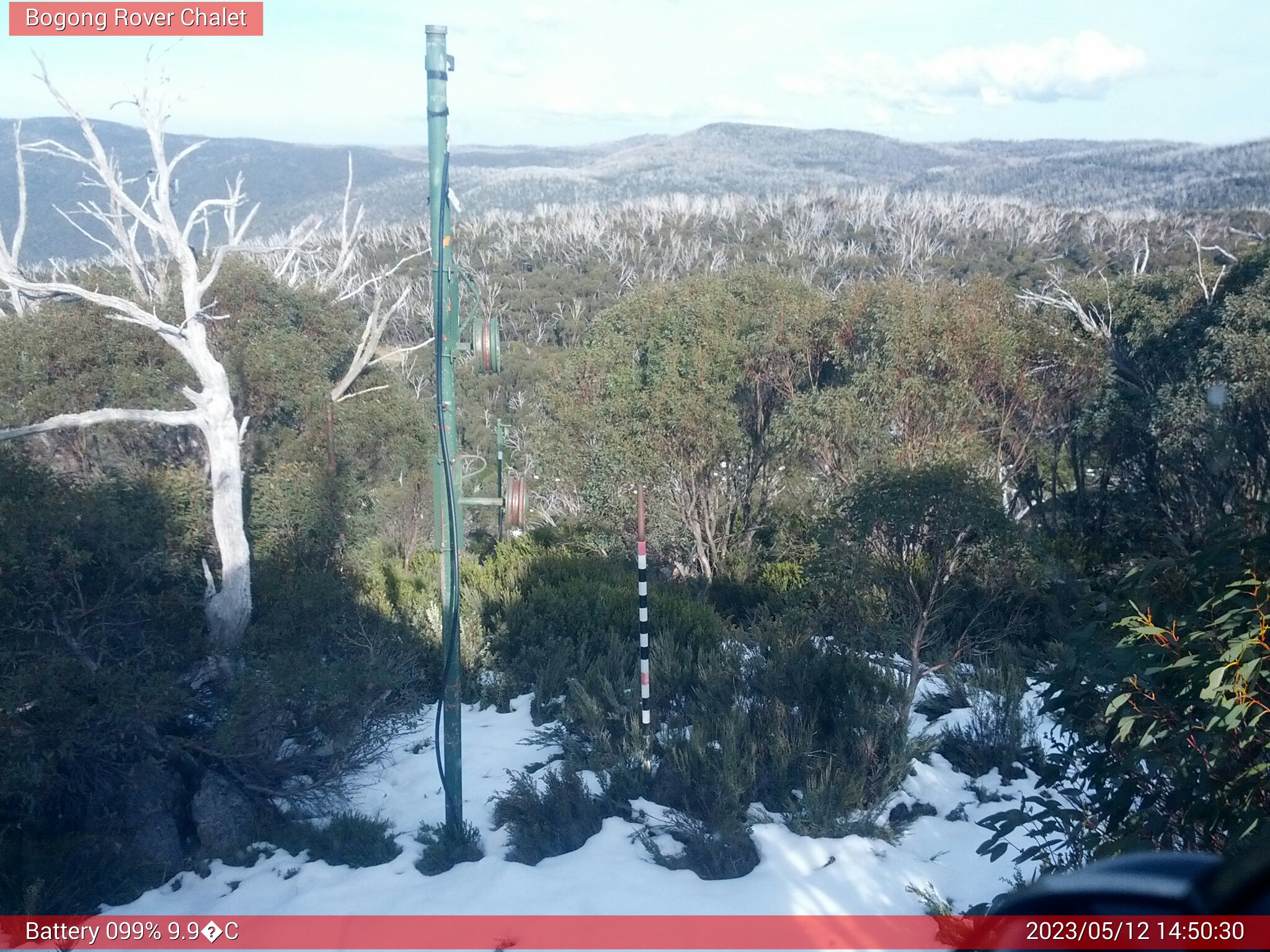 Bogong Web Cam 2:50pm Friday 12th of May 2023