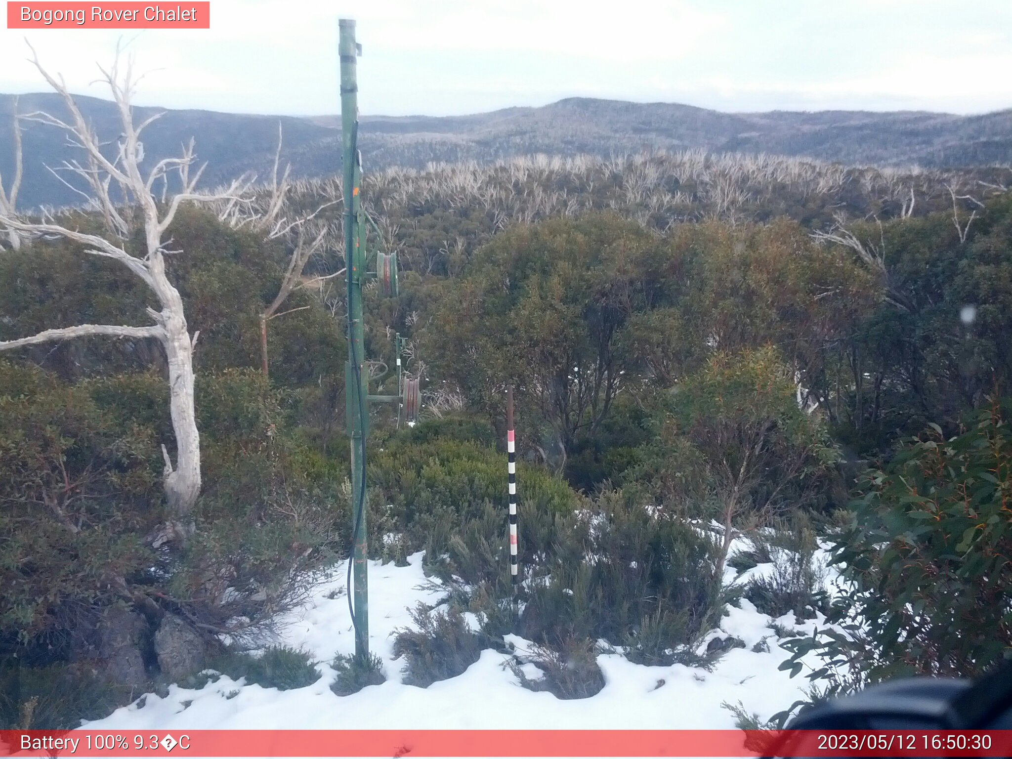 Bogong Web Cam 4:50pm Friday 12th of May 2023