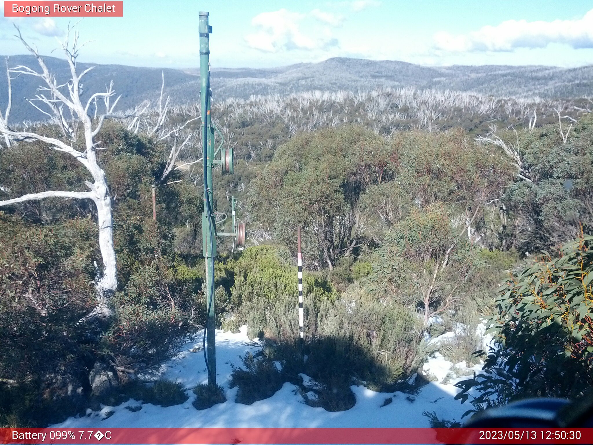 Bogong Web Cam 12:50pm Saturday 13th of May 2023