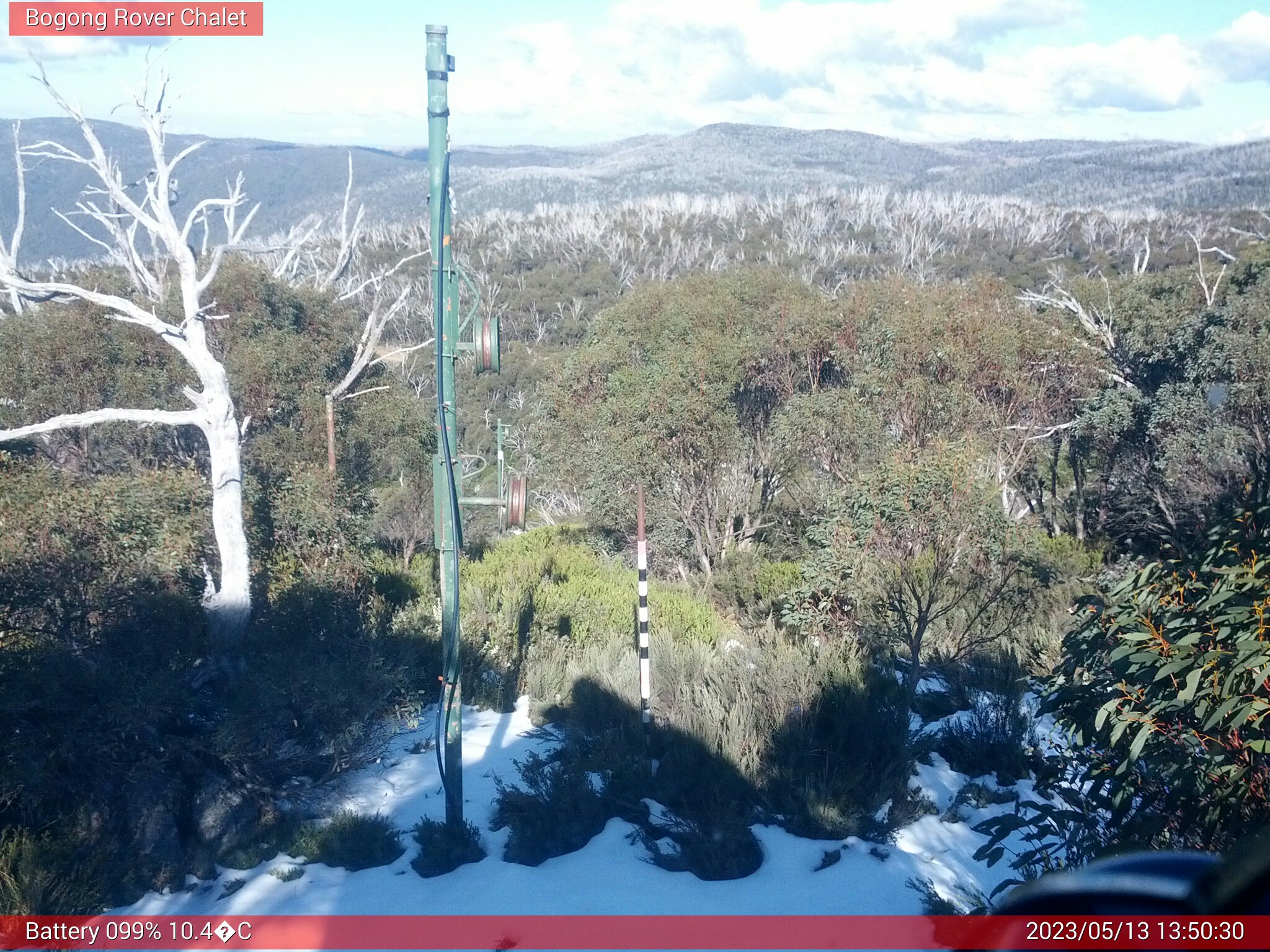 Bogong Web Cam 1:50pm Saturday 13th of May 2023