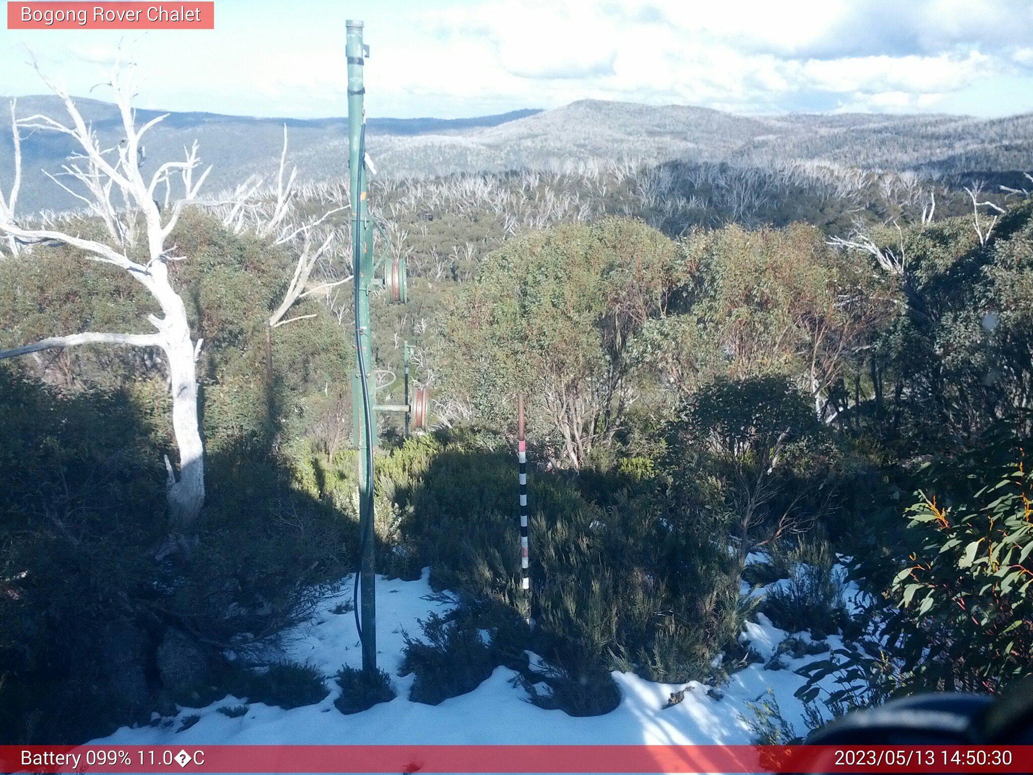 Bogong Web Cam 2:50pm Saturday 13th of May 2023