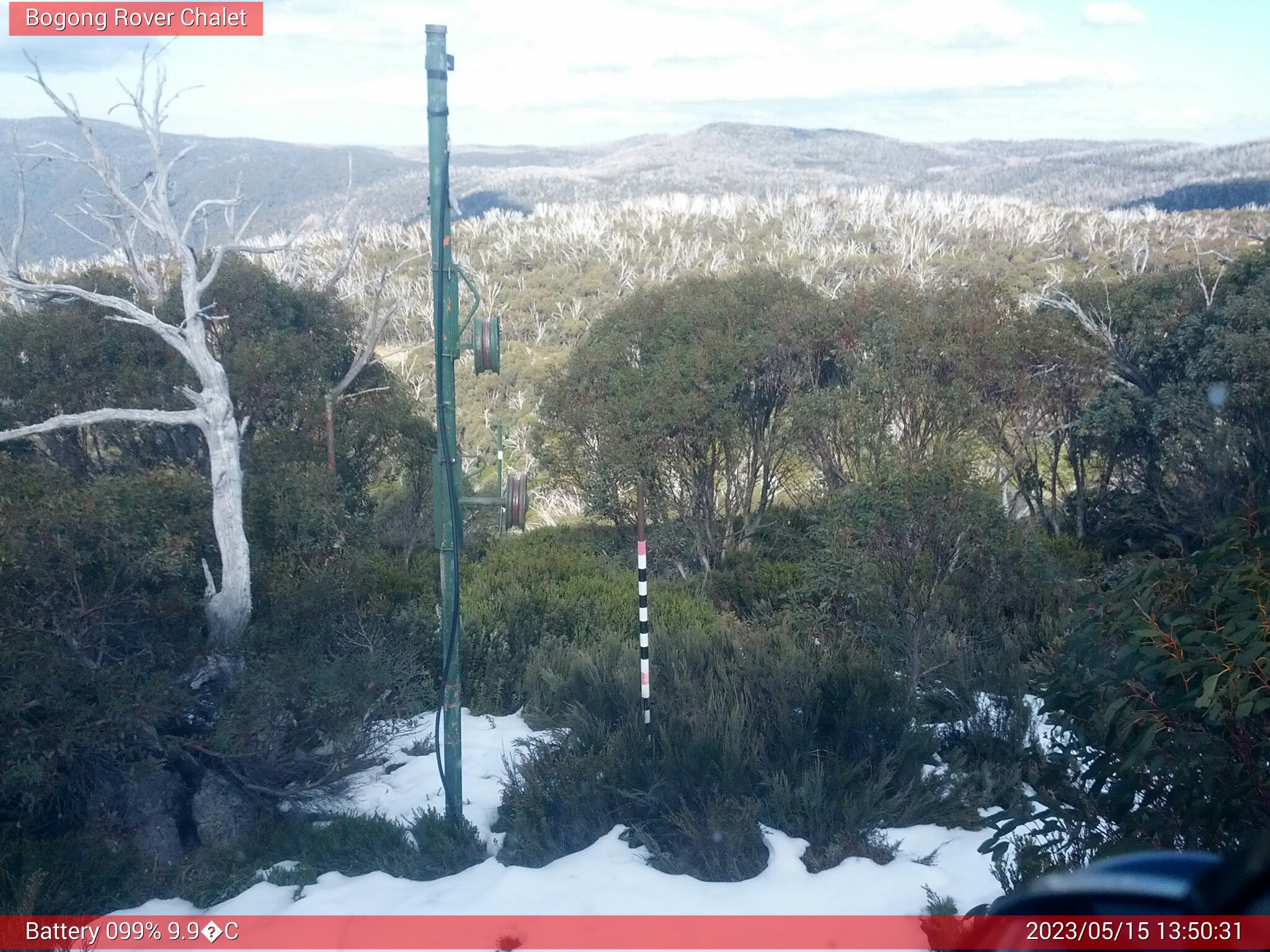 Bogong Web Cam 1:50pm Monday 15th of May 2023