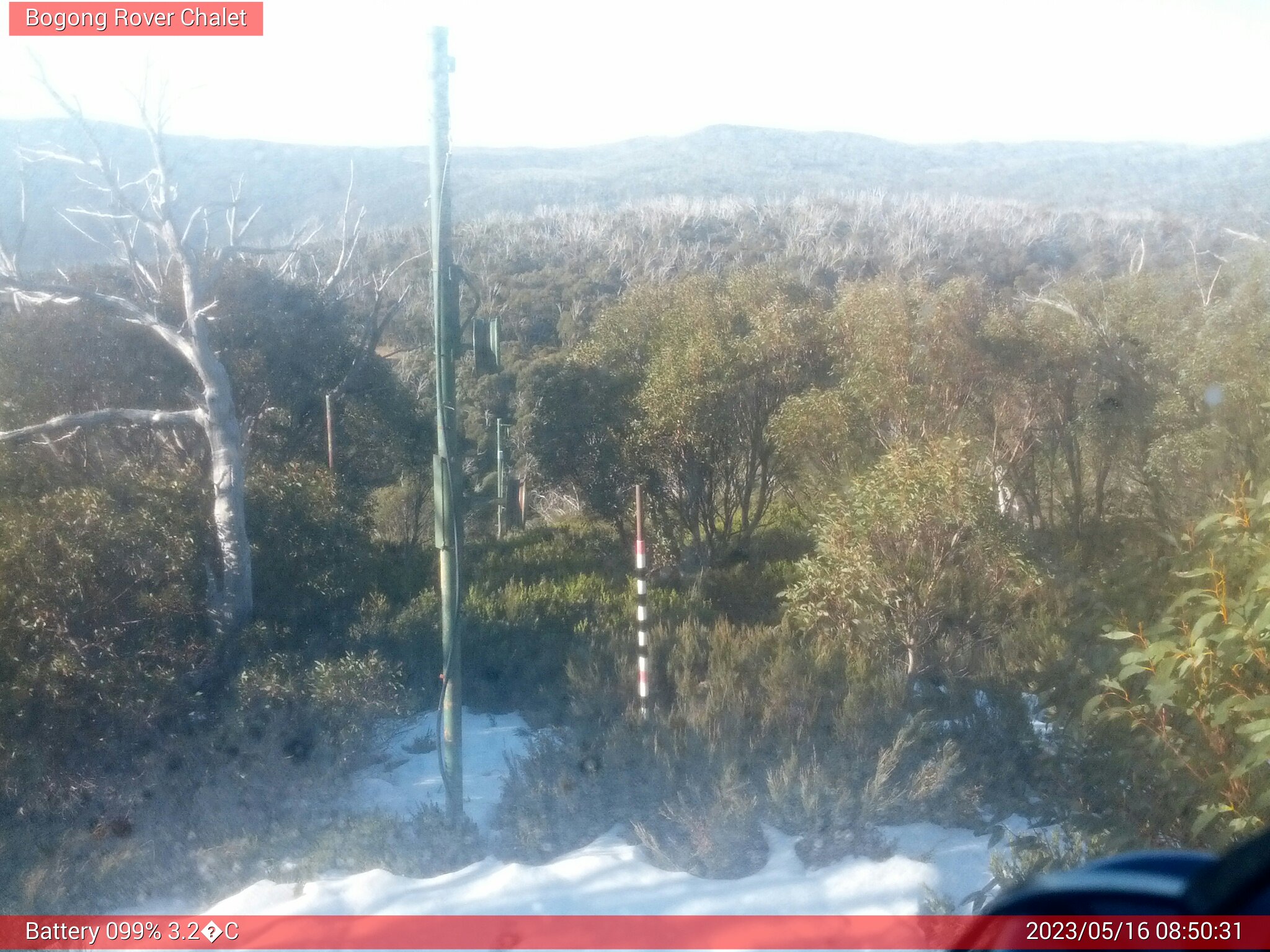 Bogong Web Cam 8:50am Tuesday 16th of May 2023