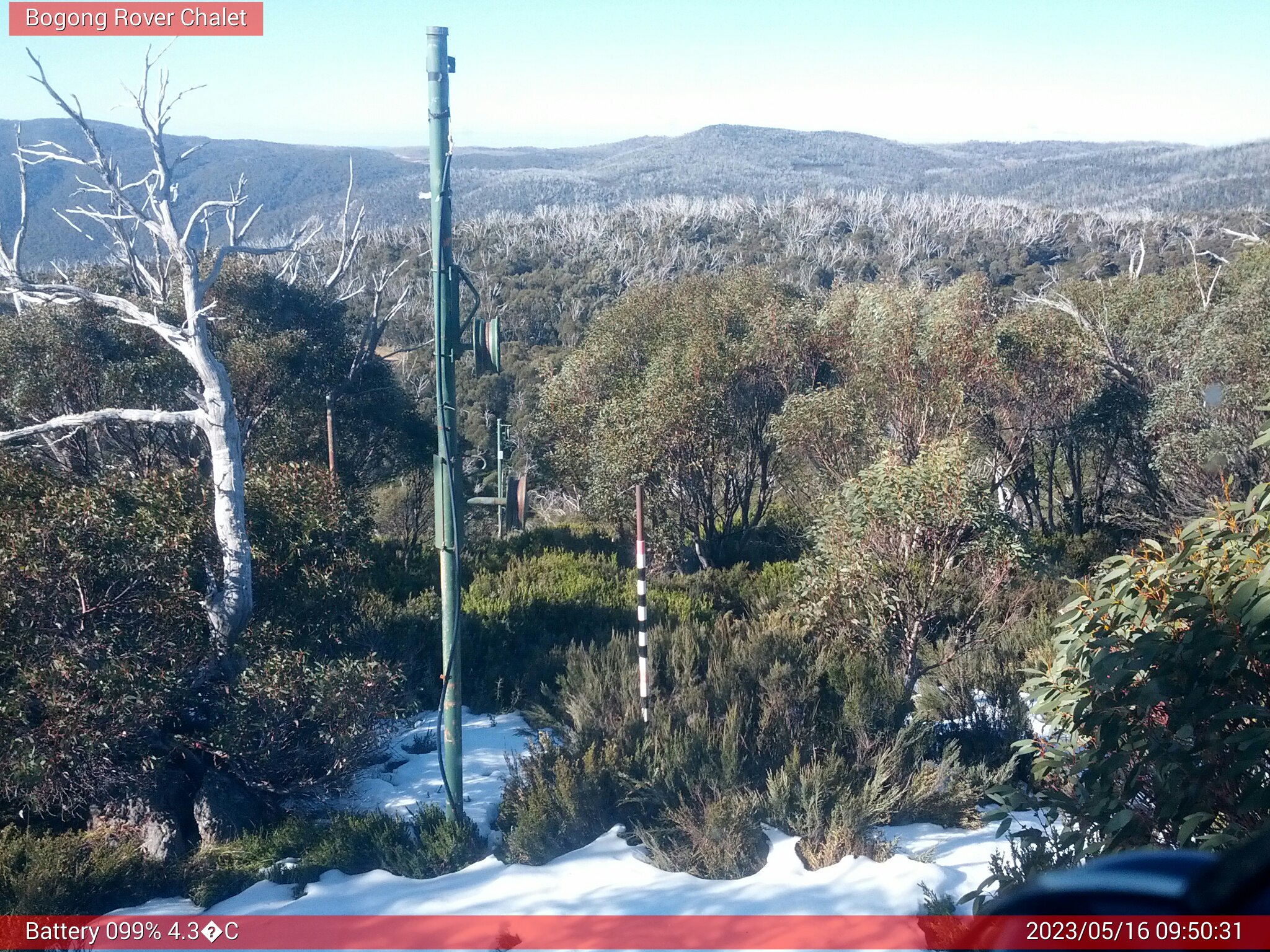 Bogong Web Cam 9:50am Tuesday 16th of May 2023