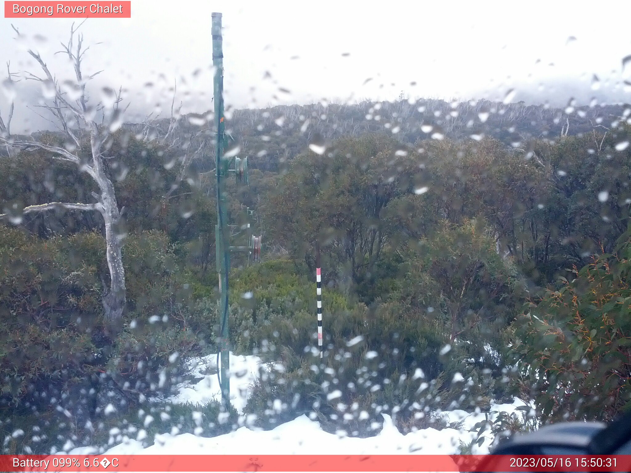 Bogong Web Cam 3:50pm Tuesday 16th of May 2023