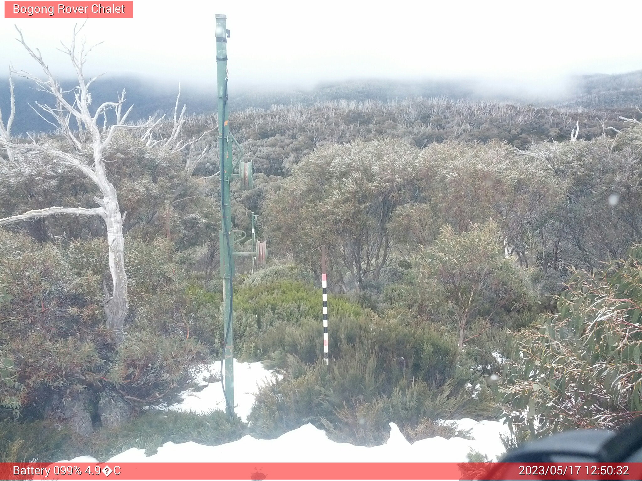 Bogong Web Cam 12:50pm Wednesday 17th of May 2023