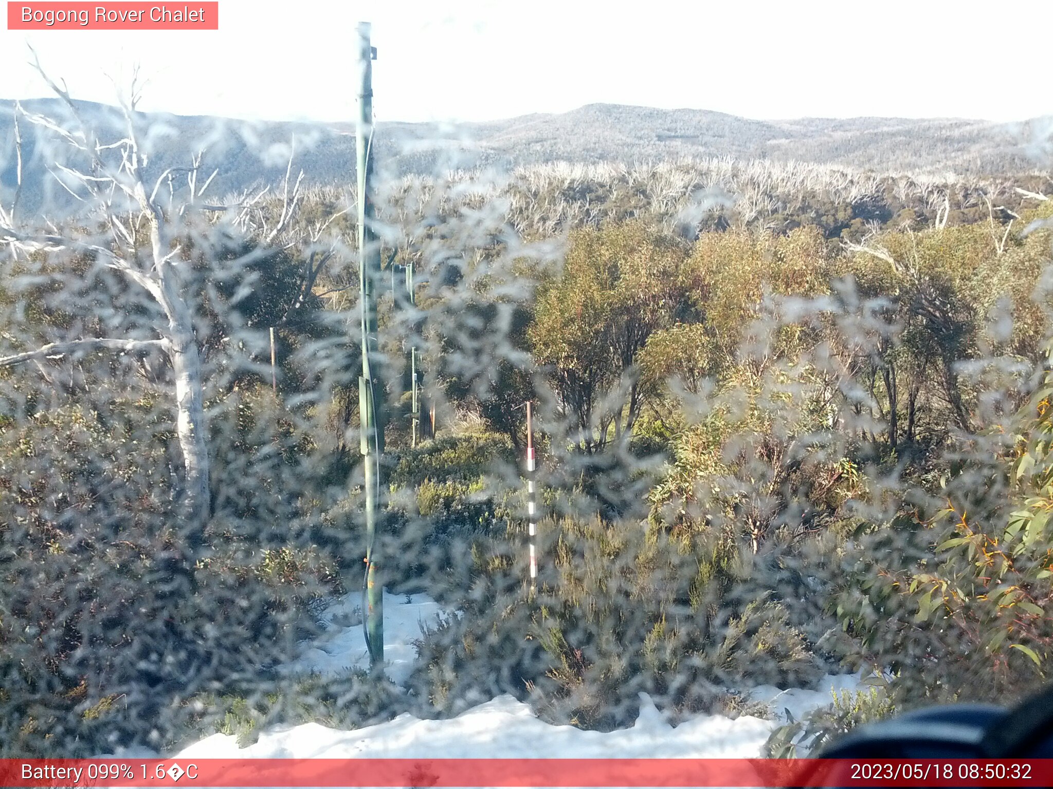 Bogong Web Cam 8:50am Thursday 18th of May 2023
