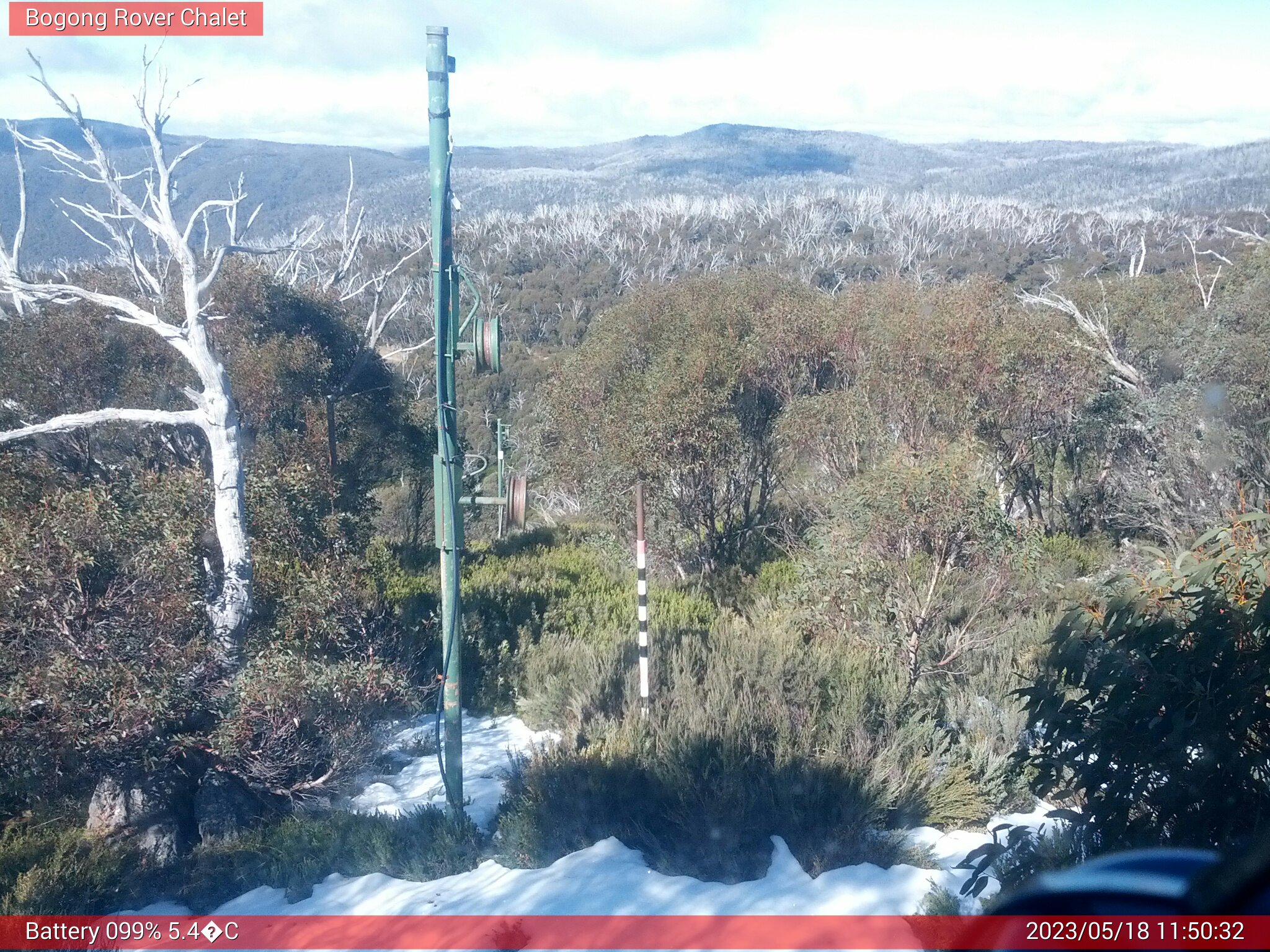 Bogong Web Cam 11:50am Thursday 18th of May 2023