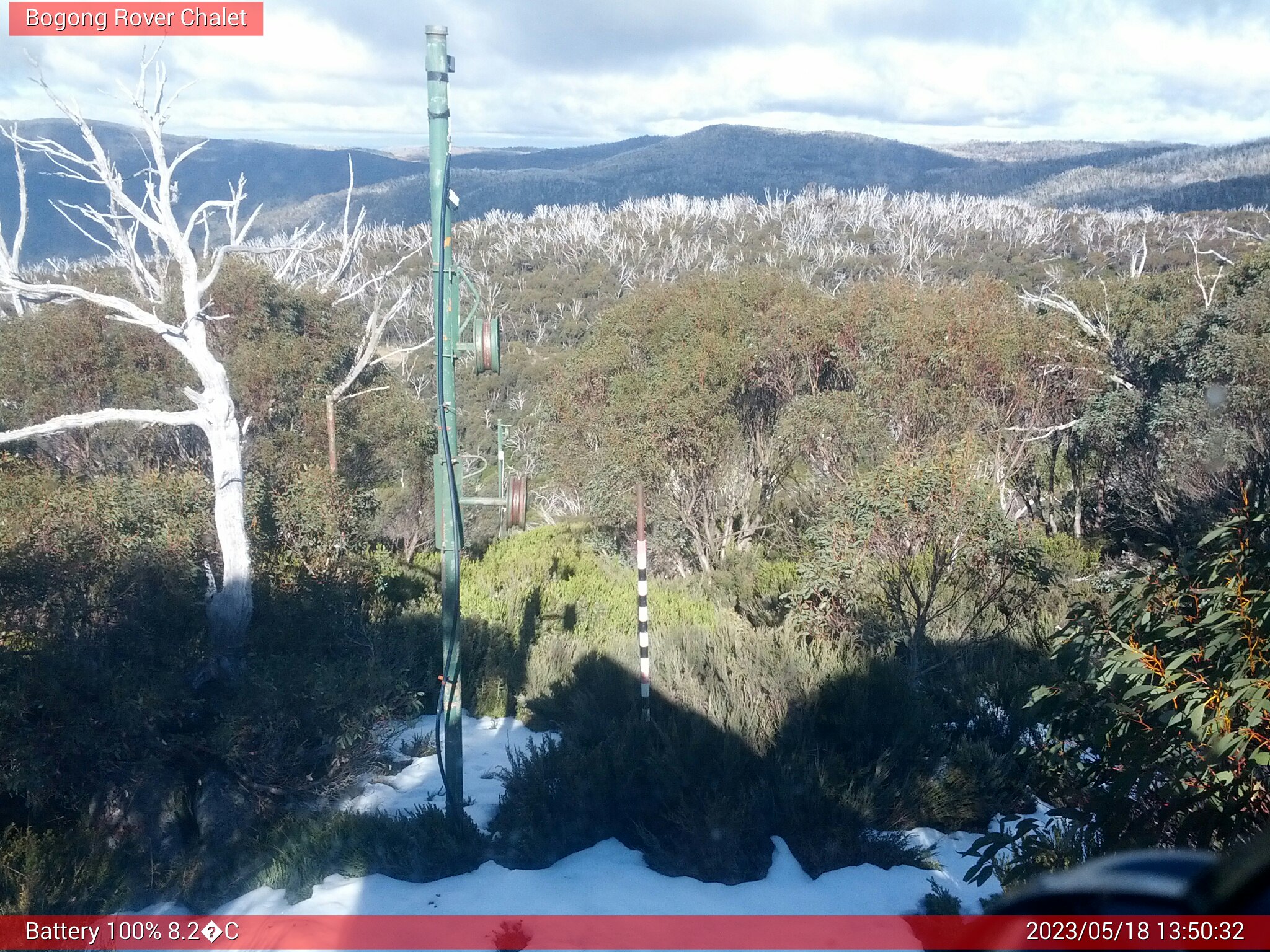 Bogong Web Cam 1:50pm Thursday 18th of May 2023