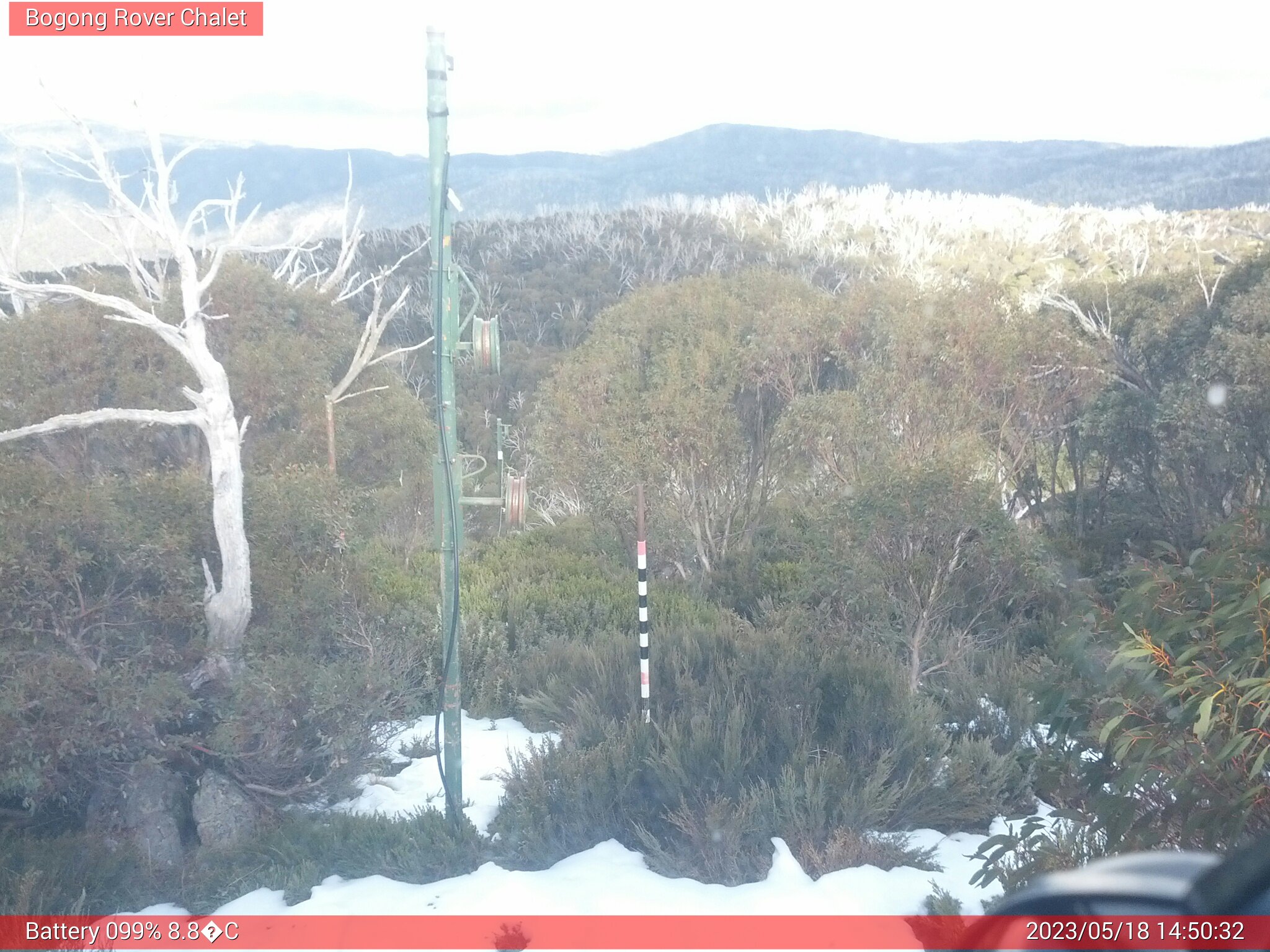 Bogong Web Cam 2:50pm Thursday 18th of May 2023