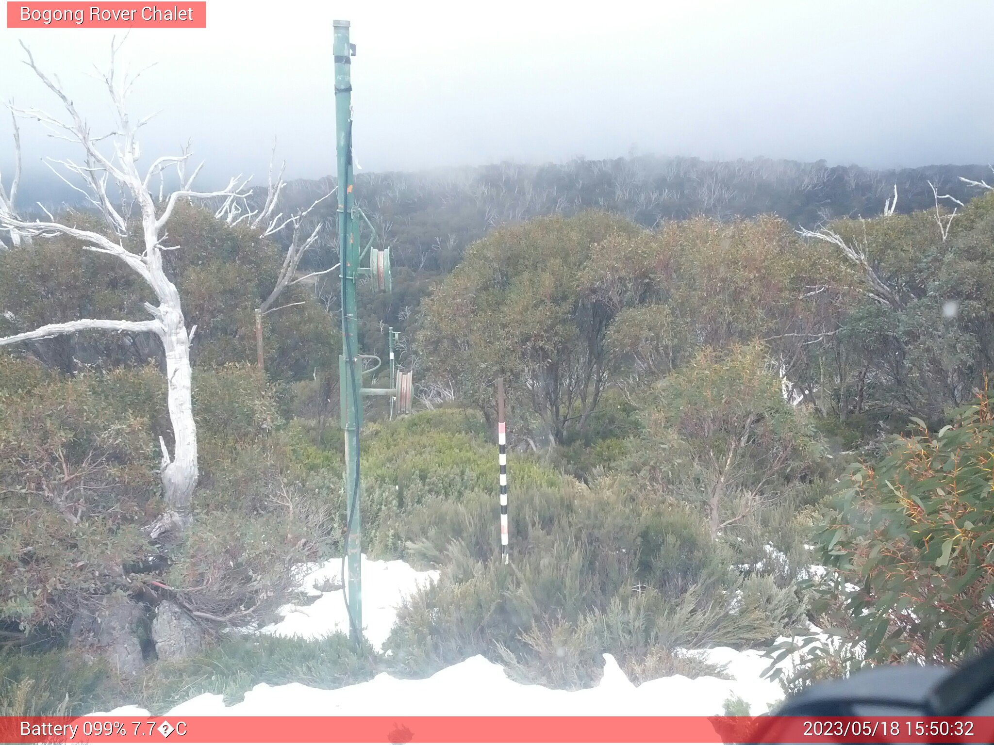 Bogong Web Cam 3:50pm Thursday 18th of May 2023