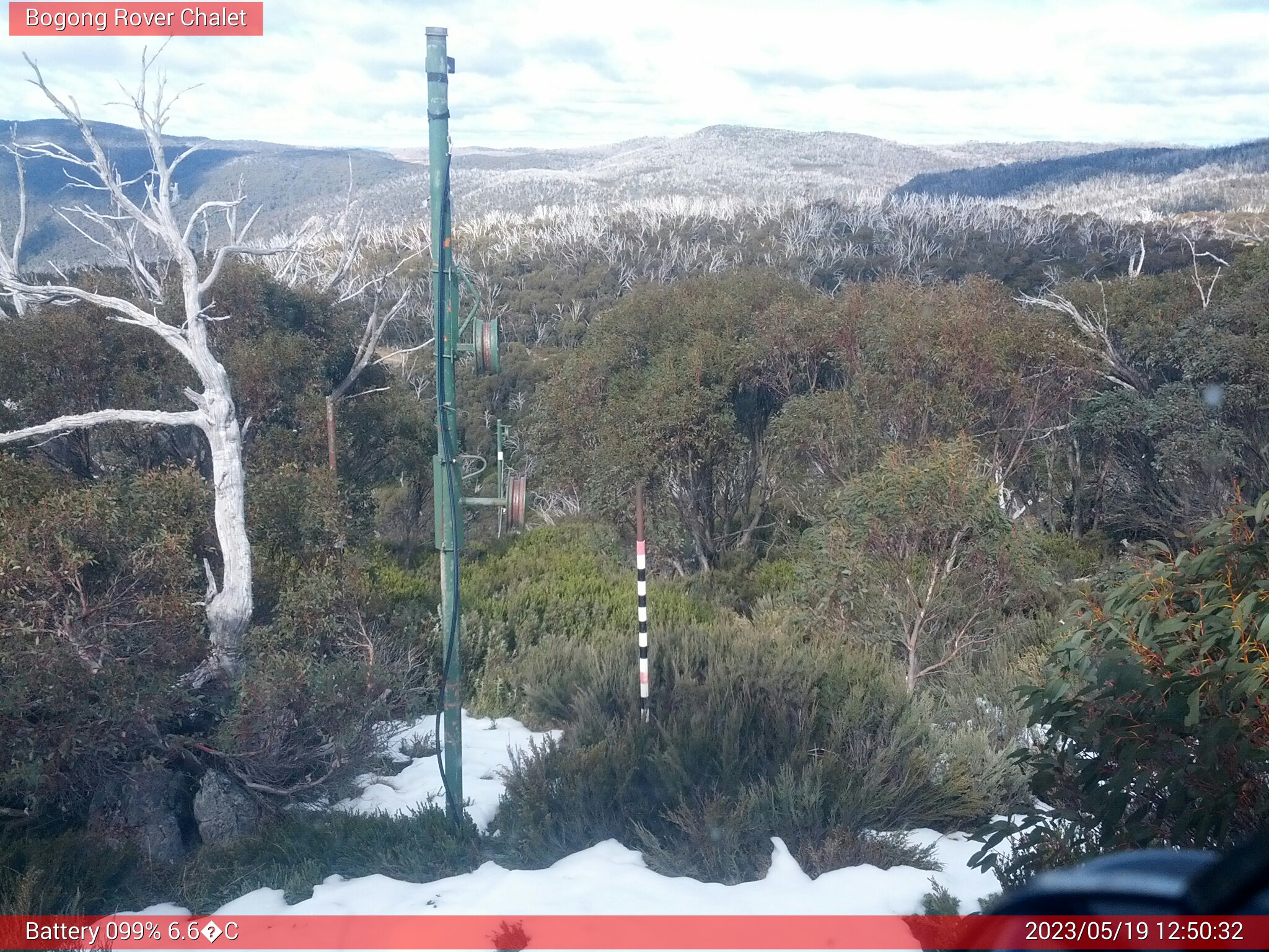 Bogong Web Cam 12:50pm Friday 19th of May 2023